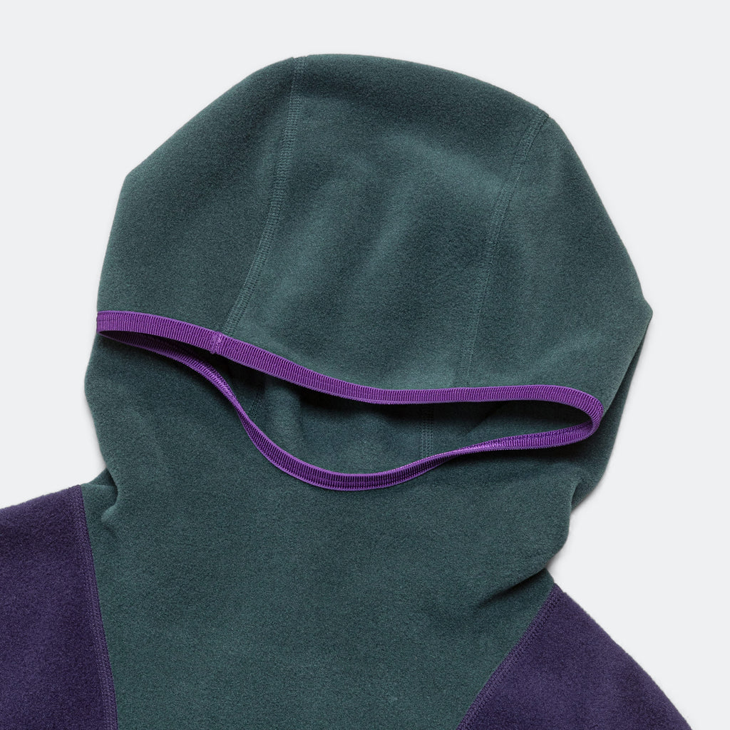 Polartec® 'Wolf Tree' Pullover - Deep Jungle/Purple Ink-Summit White