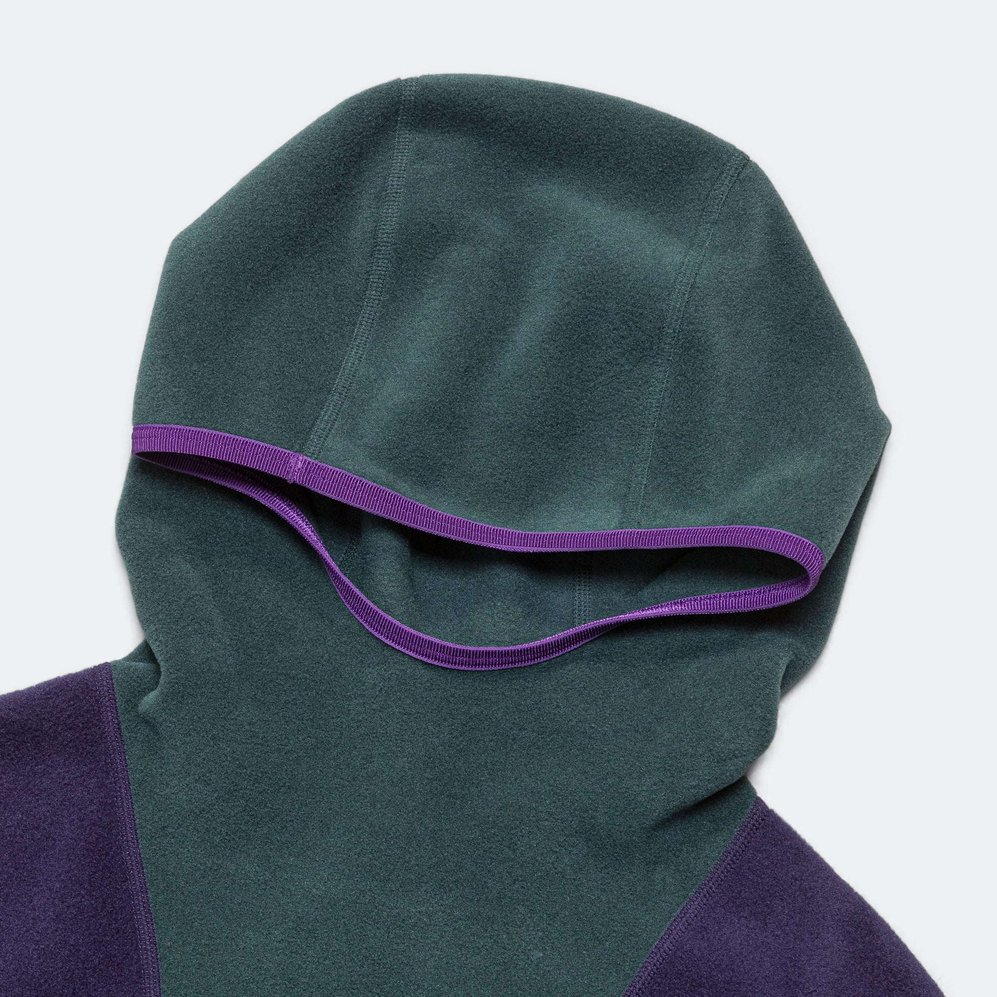 Polartec® 'Wolf Tree' Pullover - Deep Jungle/Purple Ink-Summit White