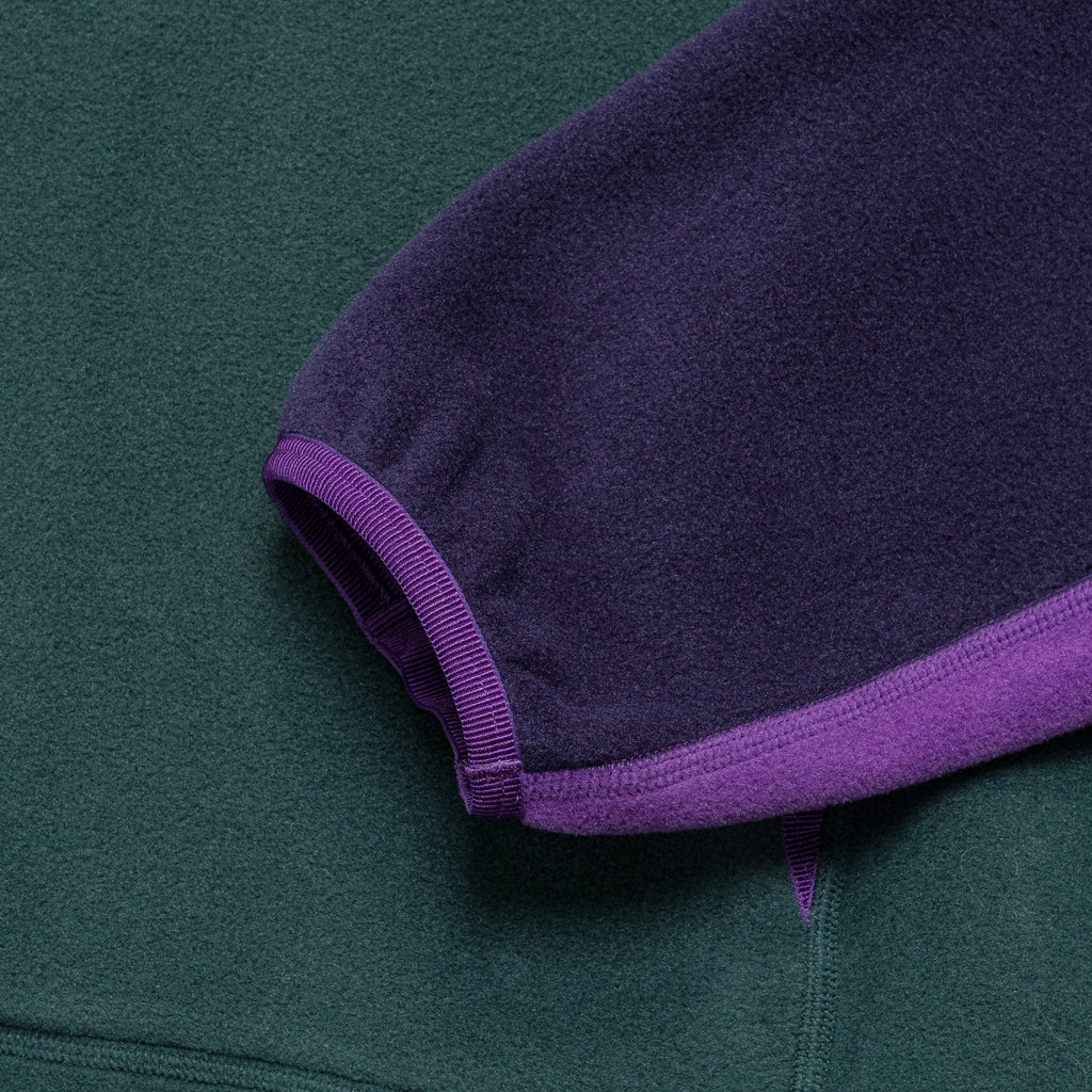 Polartec® 'Wolf Tree' Pullover - Deep Jungle/Purple Ink-Summit White