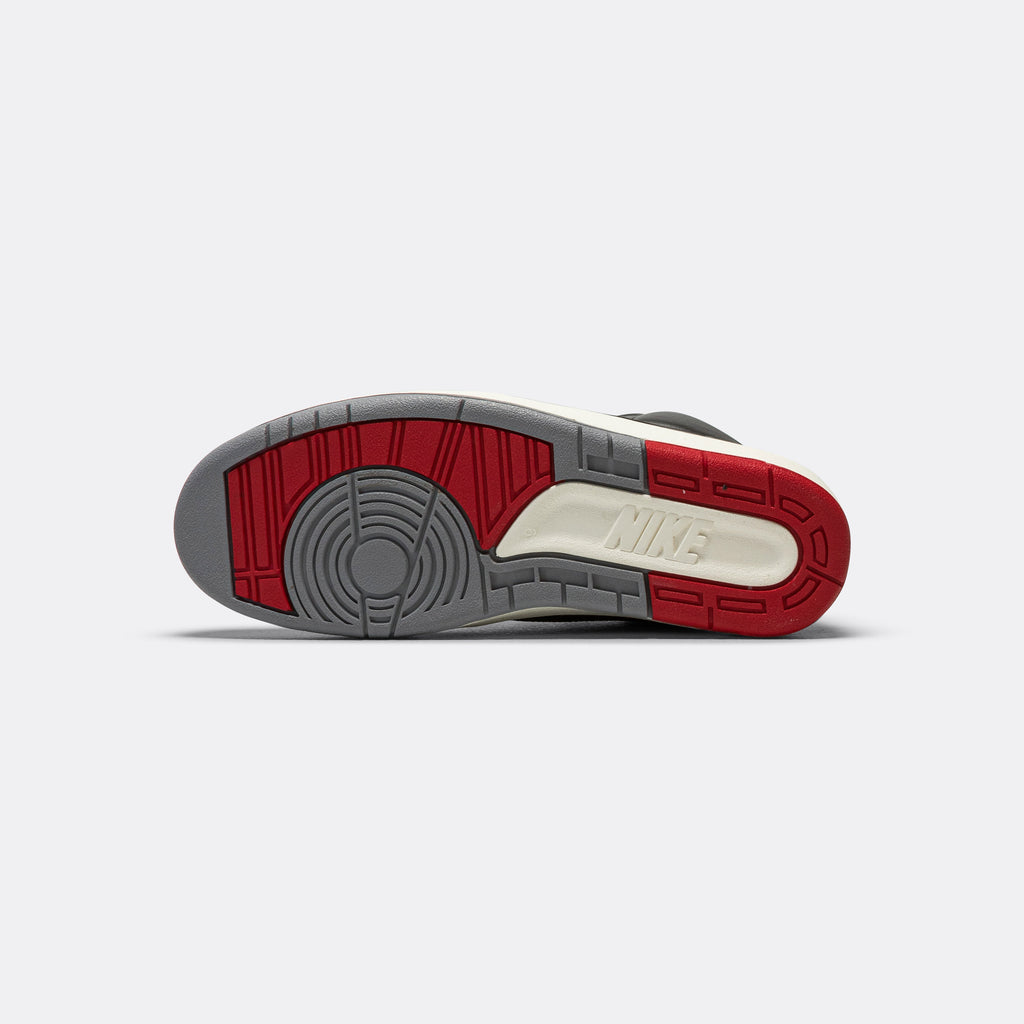 Air Jordan 2 Retro - Black/Cement Grey-Fire Red Sail