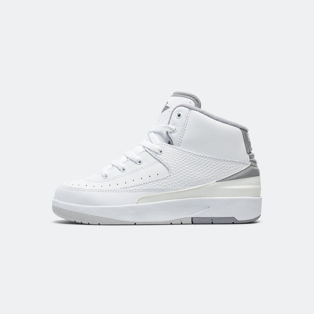Air Jordan 2 Retro (PS) - White/Cement Grey-Sail-Black
