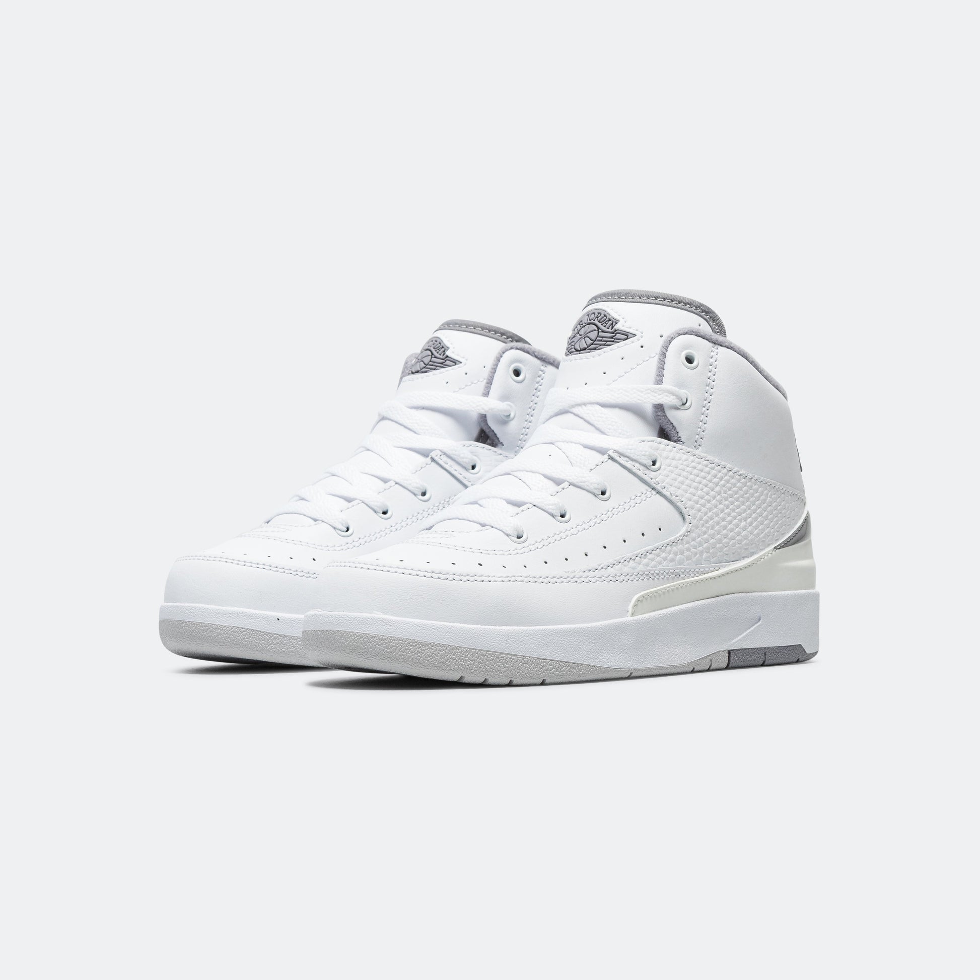 Air Jordan 2 Retro (PS) - White/Cement Grey-Sail-Black