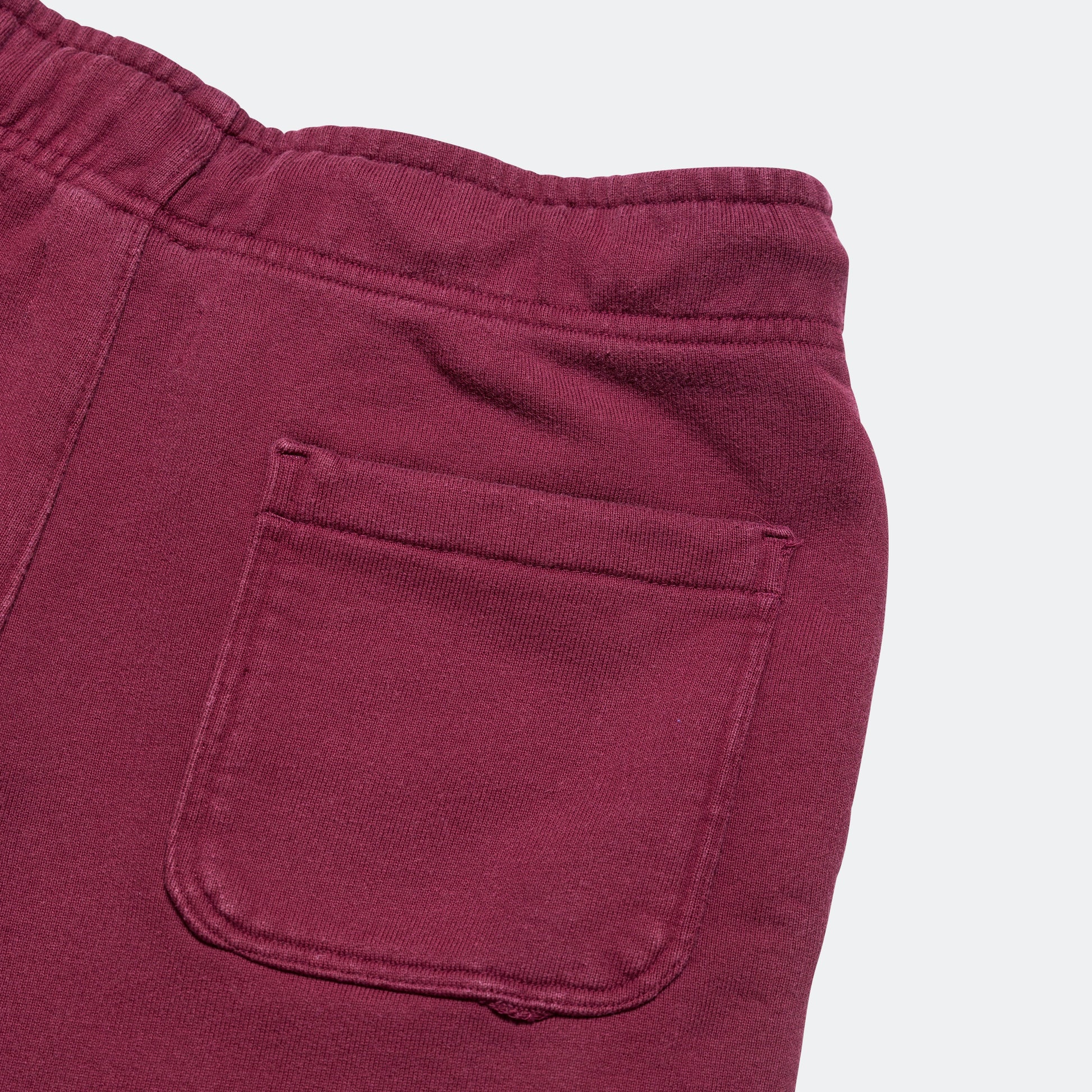 Wordmark Fleece Short - Cherrywood Red/Sail