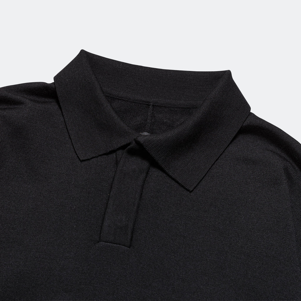 ESC Knit LS Polo - Black
