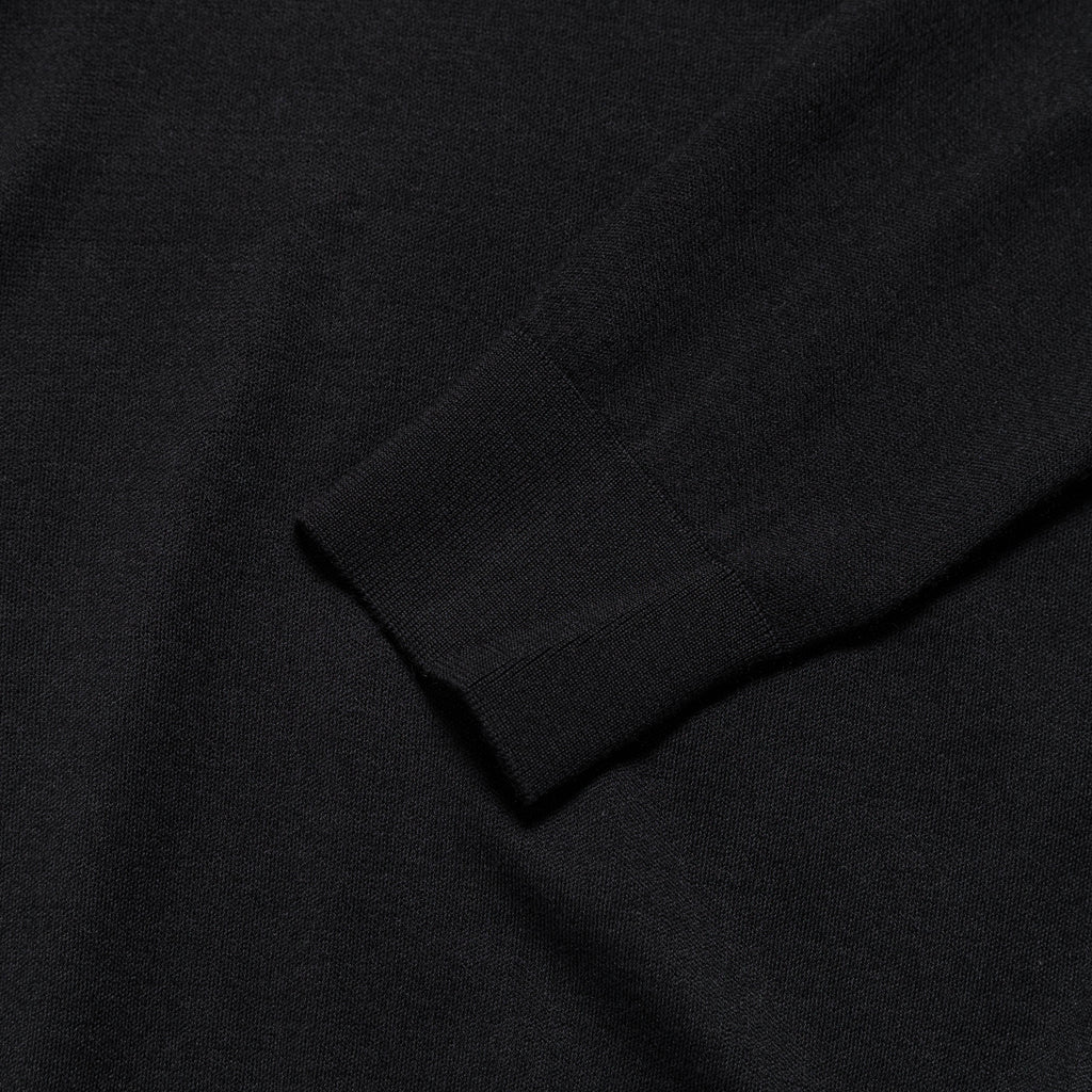 ESC Knit LS Polo - Black