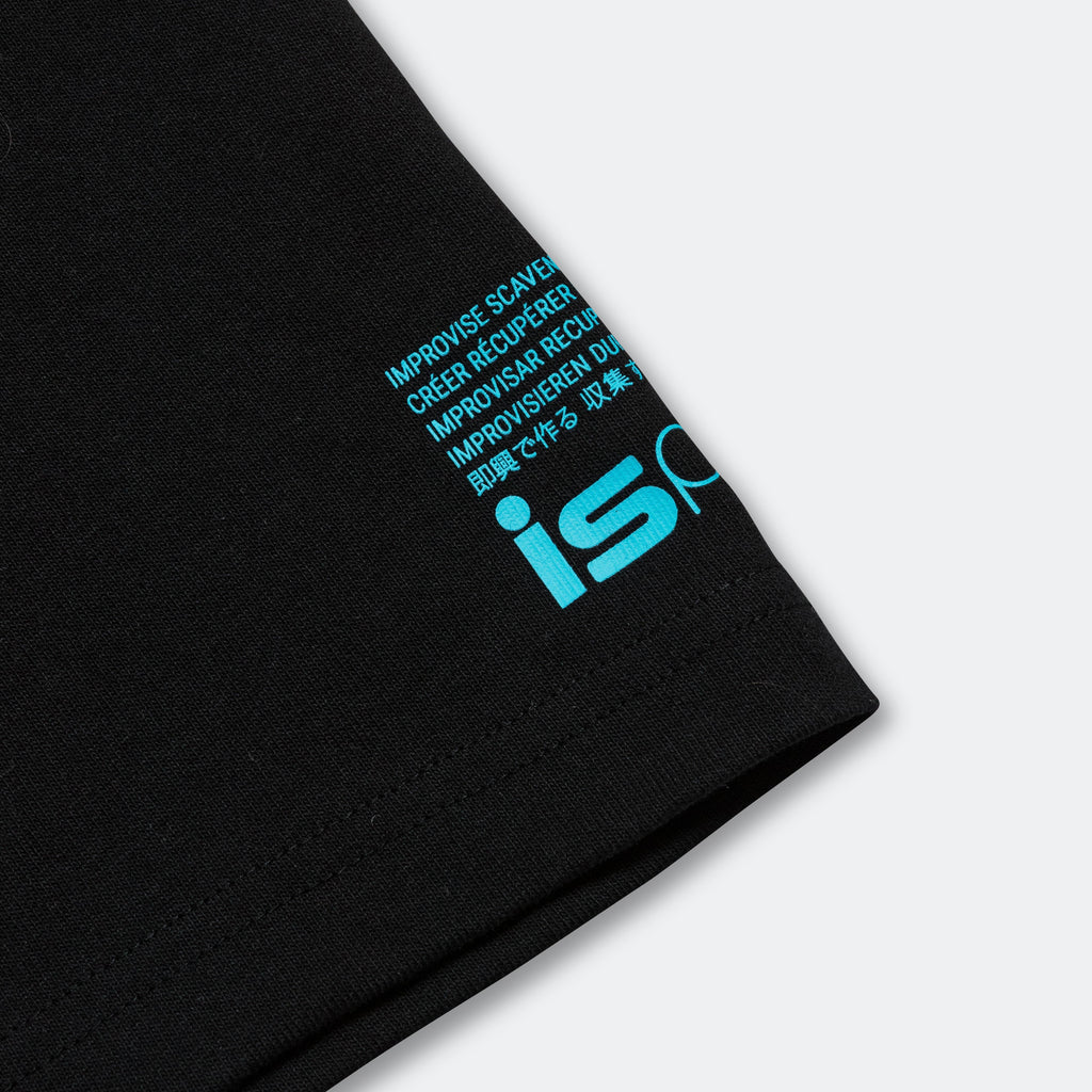 ISPA SS Tee - Black/Baltic Blue