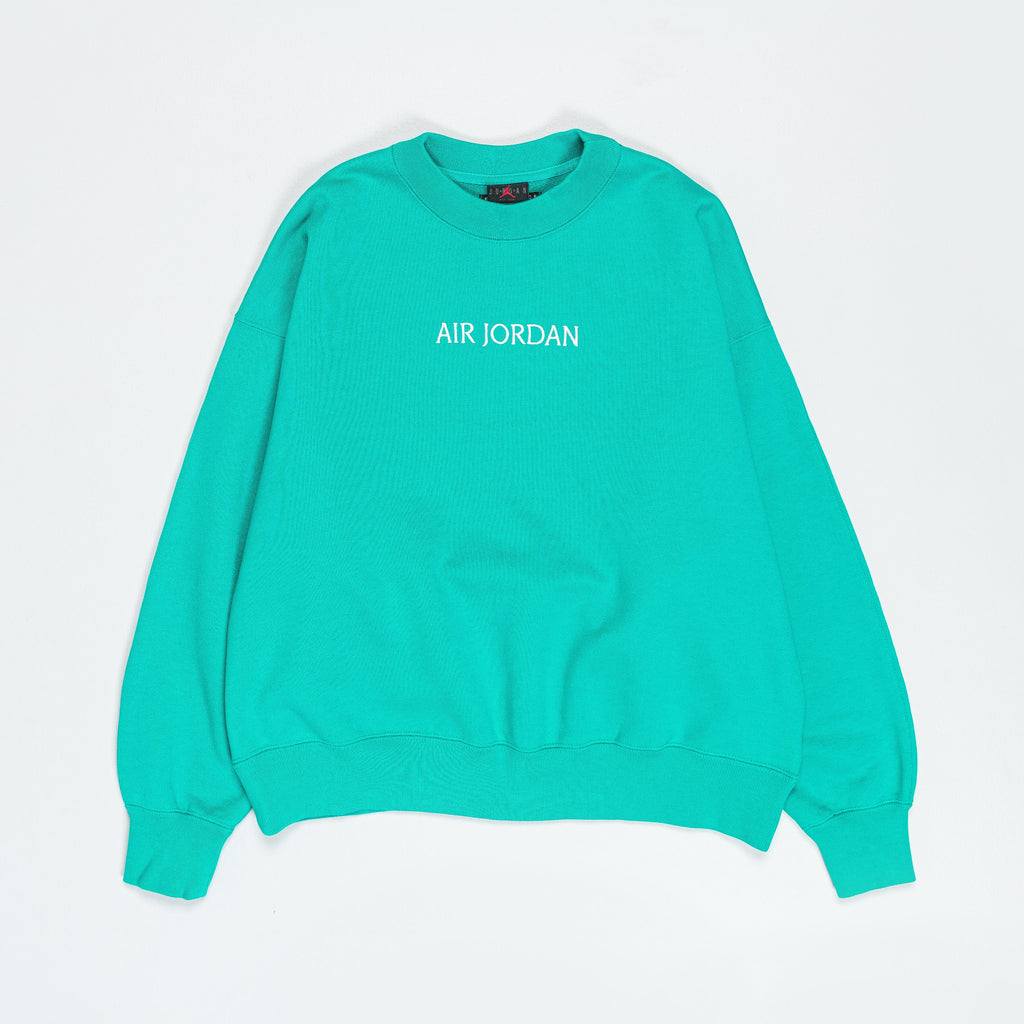 Womens Air Jordan SP Fleece Crewneck - New Emerald/Sail