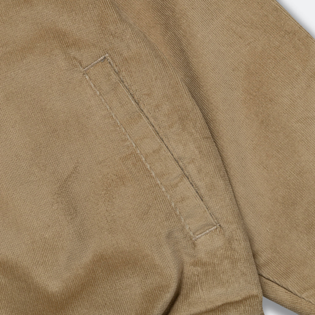 Nike Life Corduroy Harrington Jacket - Khaki/White