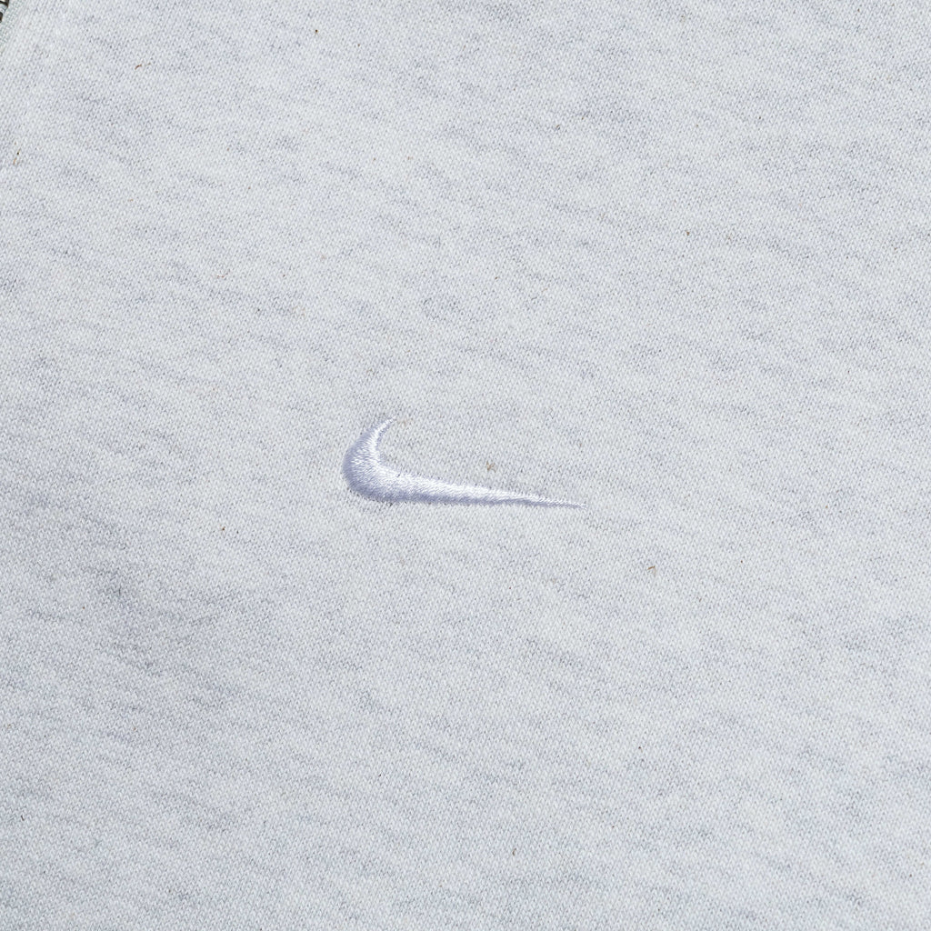 NikeLab Solo Swoosh Fleece ¼ Zip - Birch Heather/White