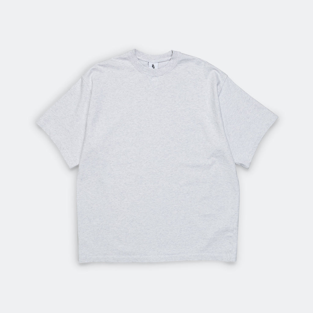 NikeLab Solo Swoosh SS Top - Birch Heather/White