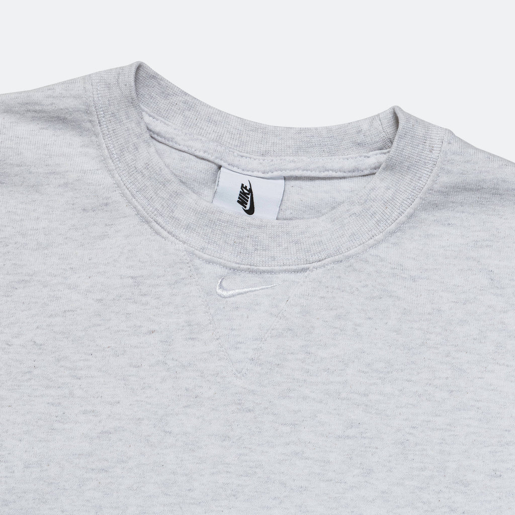 NikeLab Solo Swoosh SS Top - Birch Heather/White