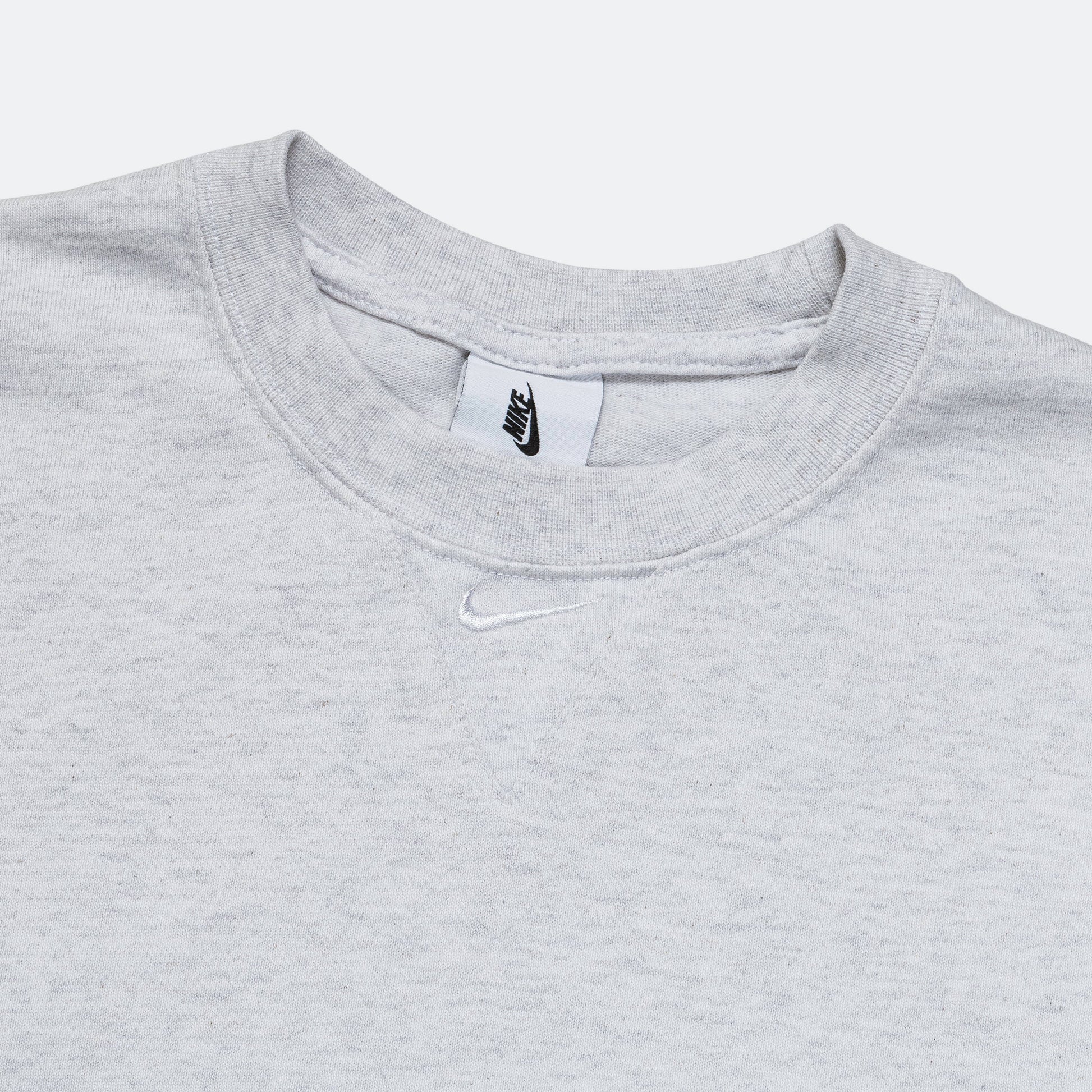 NikeLab Solo Swoosh SS Top - Birch Heather/White