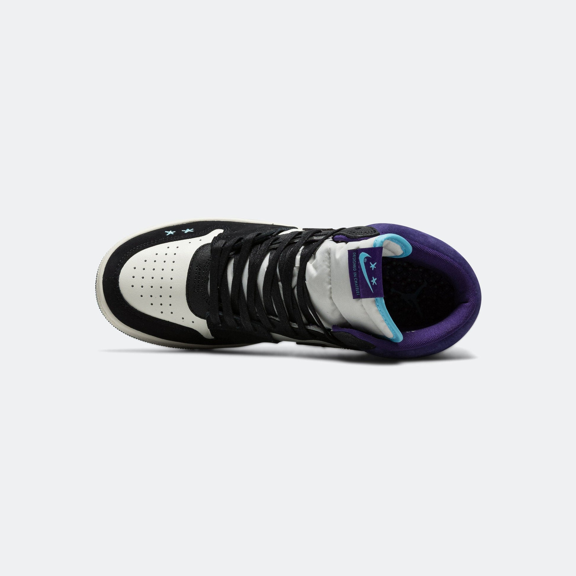 Womens Air Ship PE SP x Opium - Sail/Blue Chill-Black-Court Purple