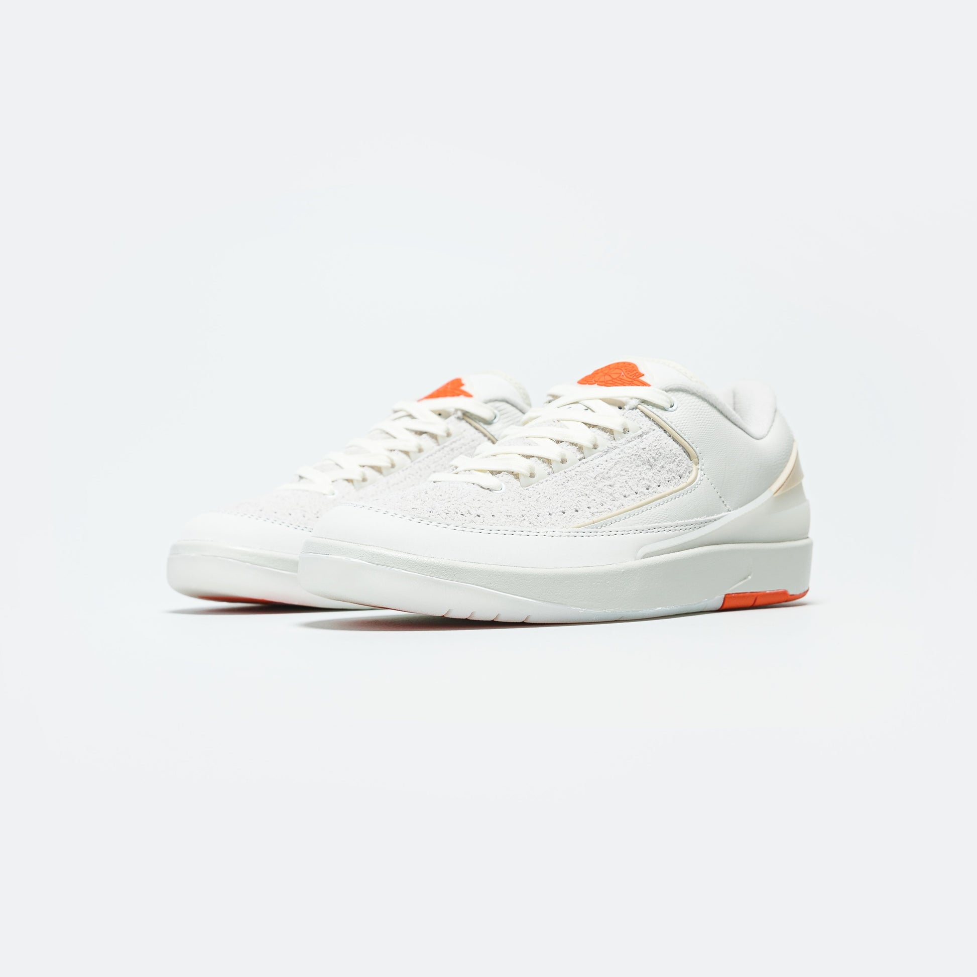 Air Jordan 2 Retro Low x Shelflife - White/Sail/Light Bone/Bright Mandarin