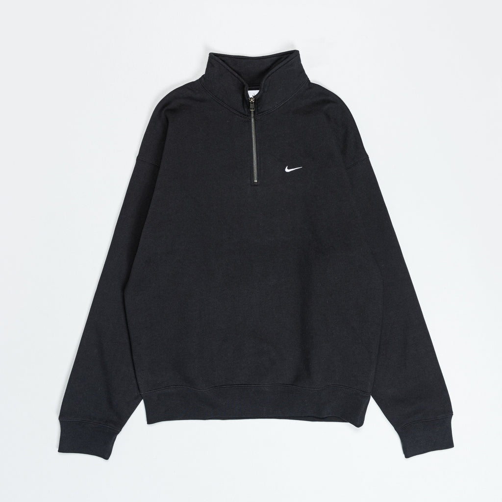 NikeLab Solo Swoosh Fleece ¼ Zip - Black/White