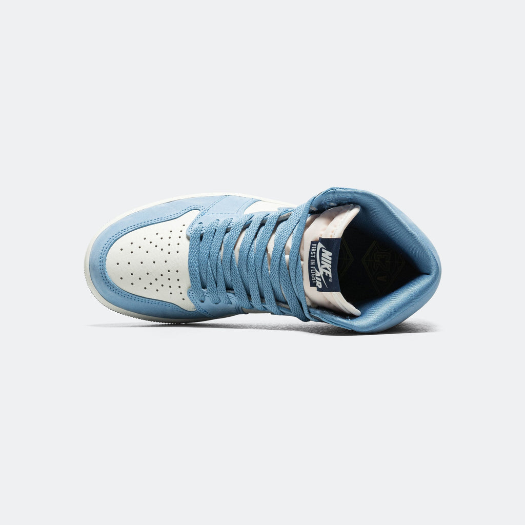 Womens Air Jordan 1 Retro High OG - University Blue/University Gold-Sail