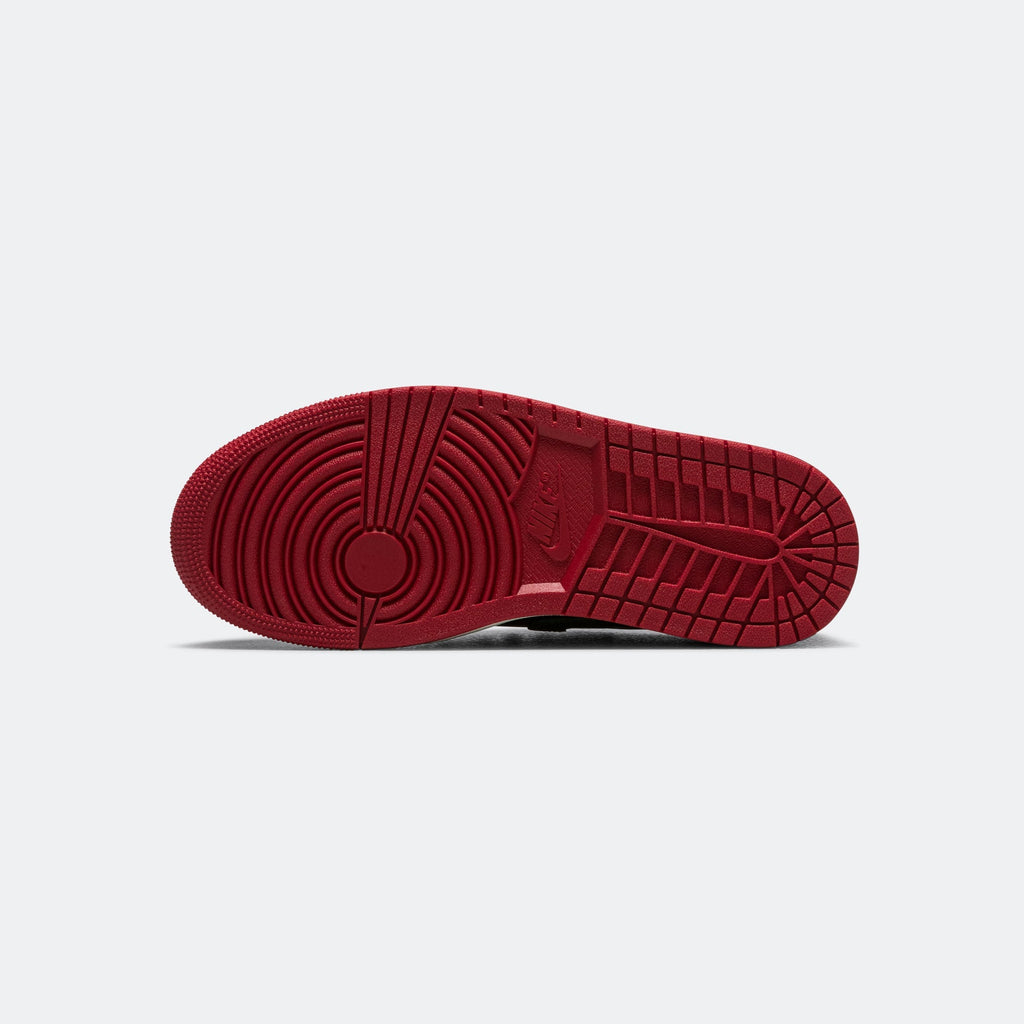 Womens Air Jordan 1 Low OG - Black/Gorge Green-Varsity Red-Sail