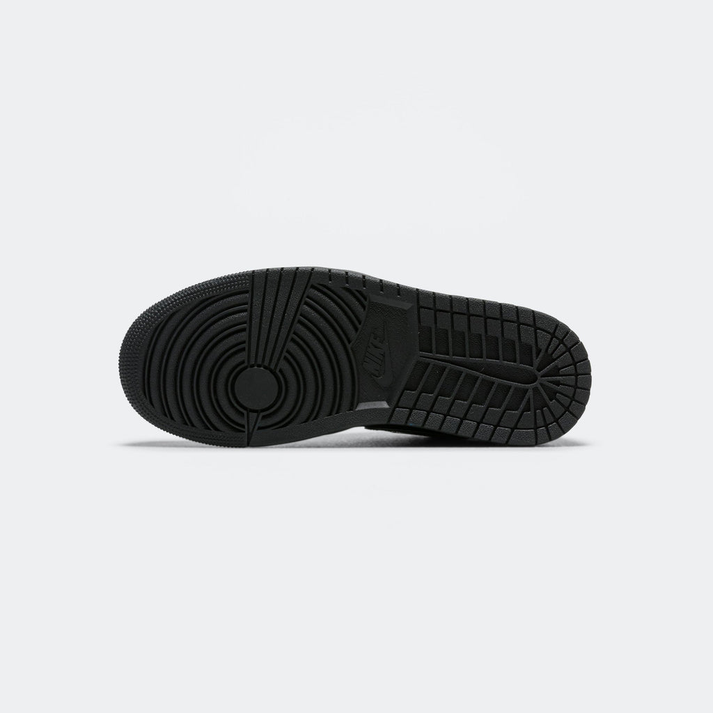 Womens Air Jordan 1 Low SE - Black/White-Metallic Silver