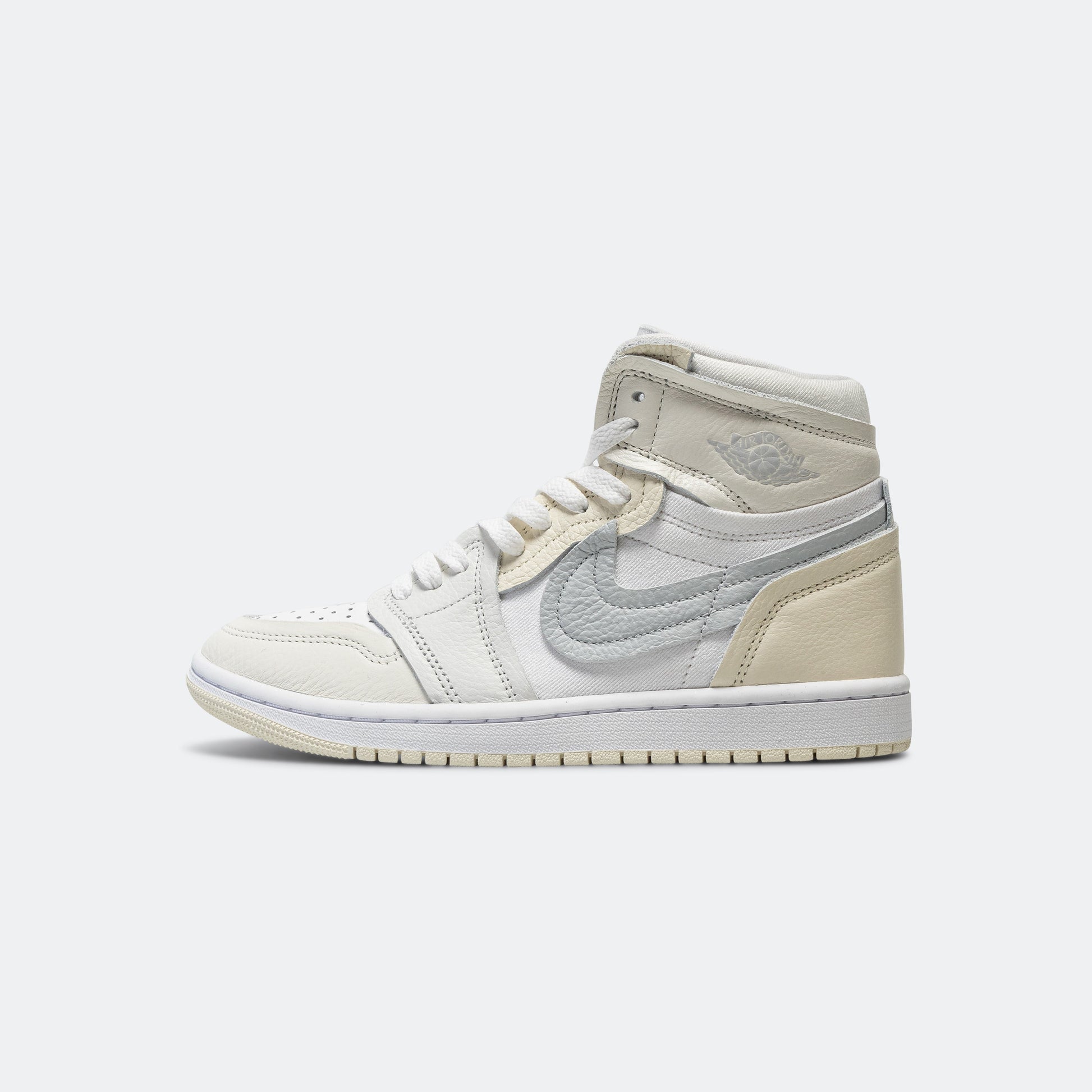 Womens Air Jordan 1 MM High - White/Platinum-Sail-Coconut Milk