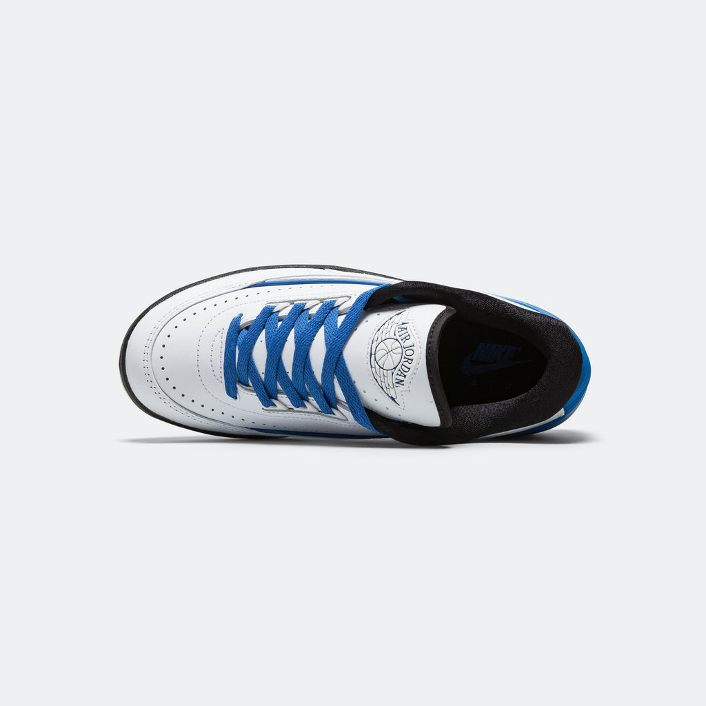 Womens Air Jordan 2 Retro Low - White/Varsity Royal-Black-Muslin