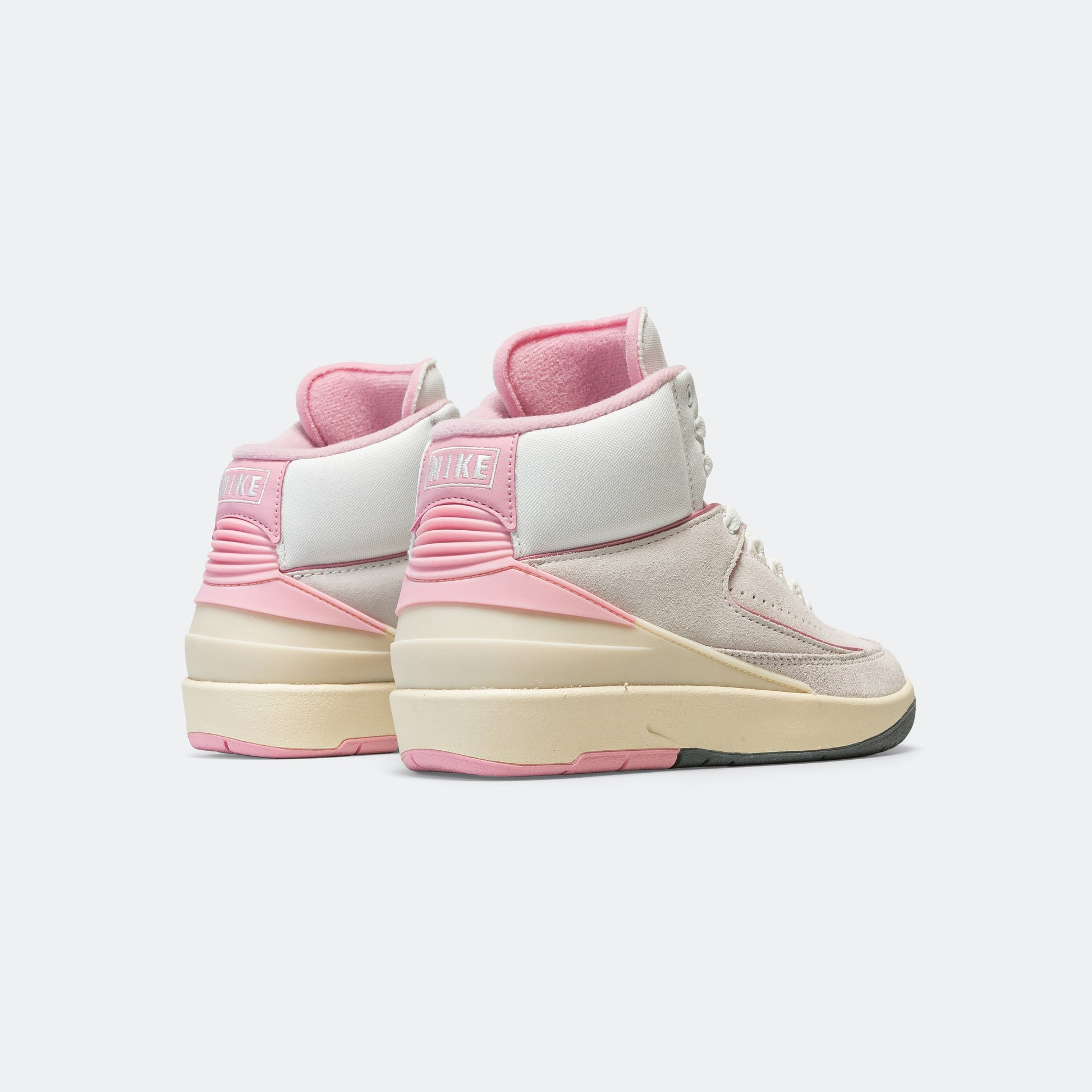 Womens Air Jordan 2 Retro - Summit White/Gym Red-Med Soft Pink