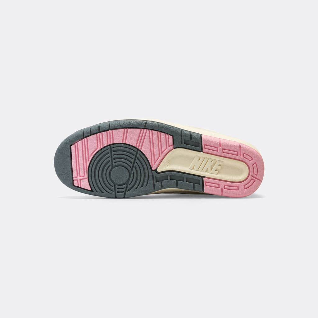 Womens Air Jordan 2 Retro - Summit White/Gym Red-Med Soft Pink