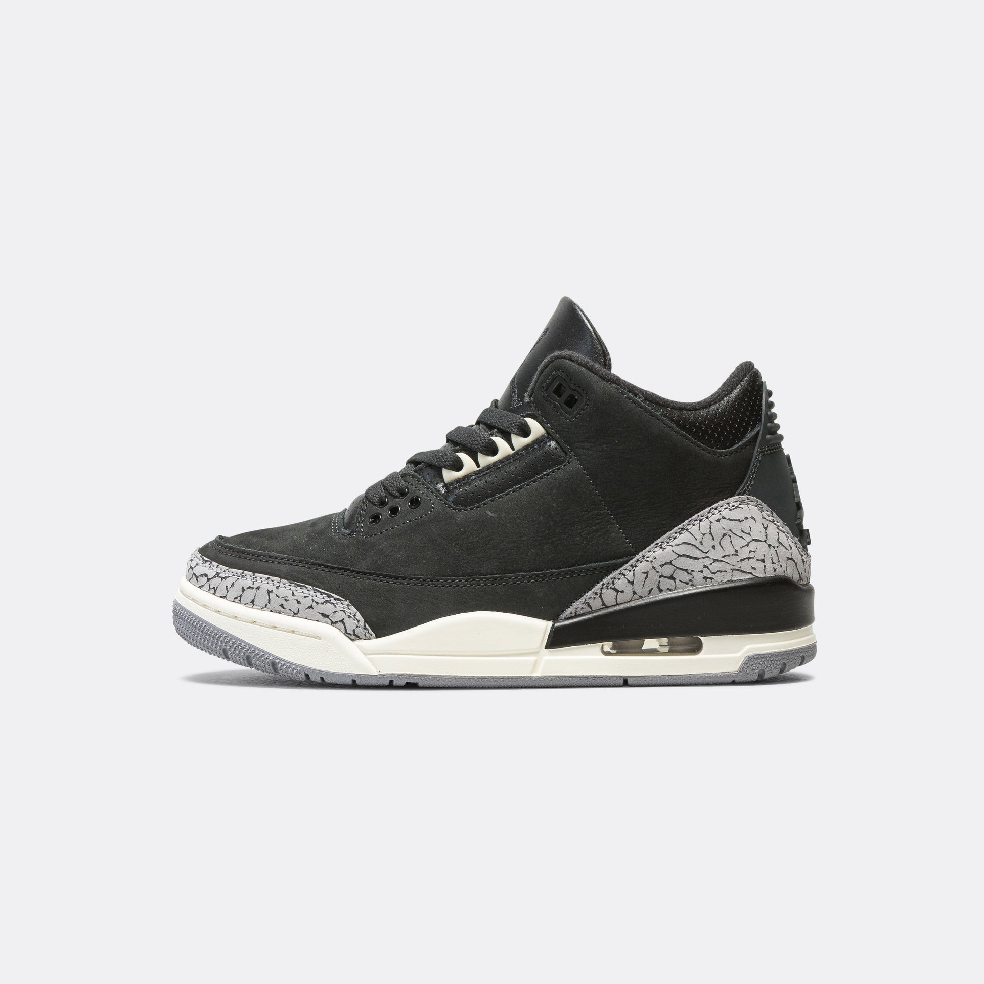 Womens Air Jordan 3 - Off Noir/Black-Sail-Cement Grey