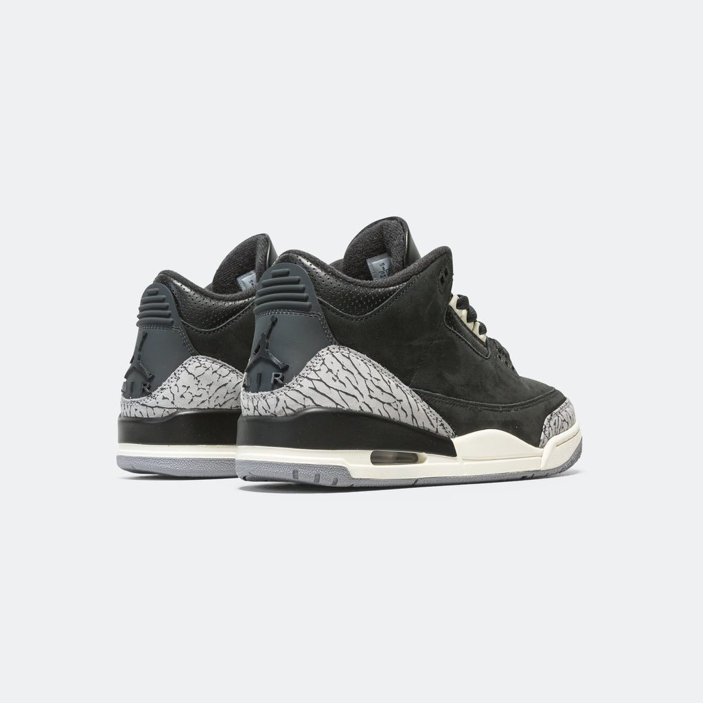Womens Air Jordan 3 - Off Noir/Black-Sail-Cement Grey