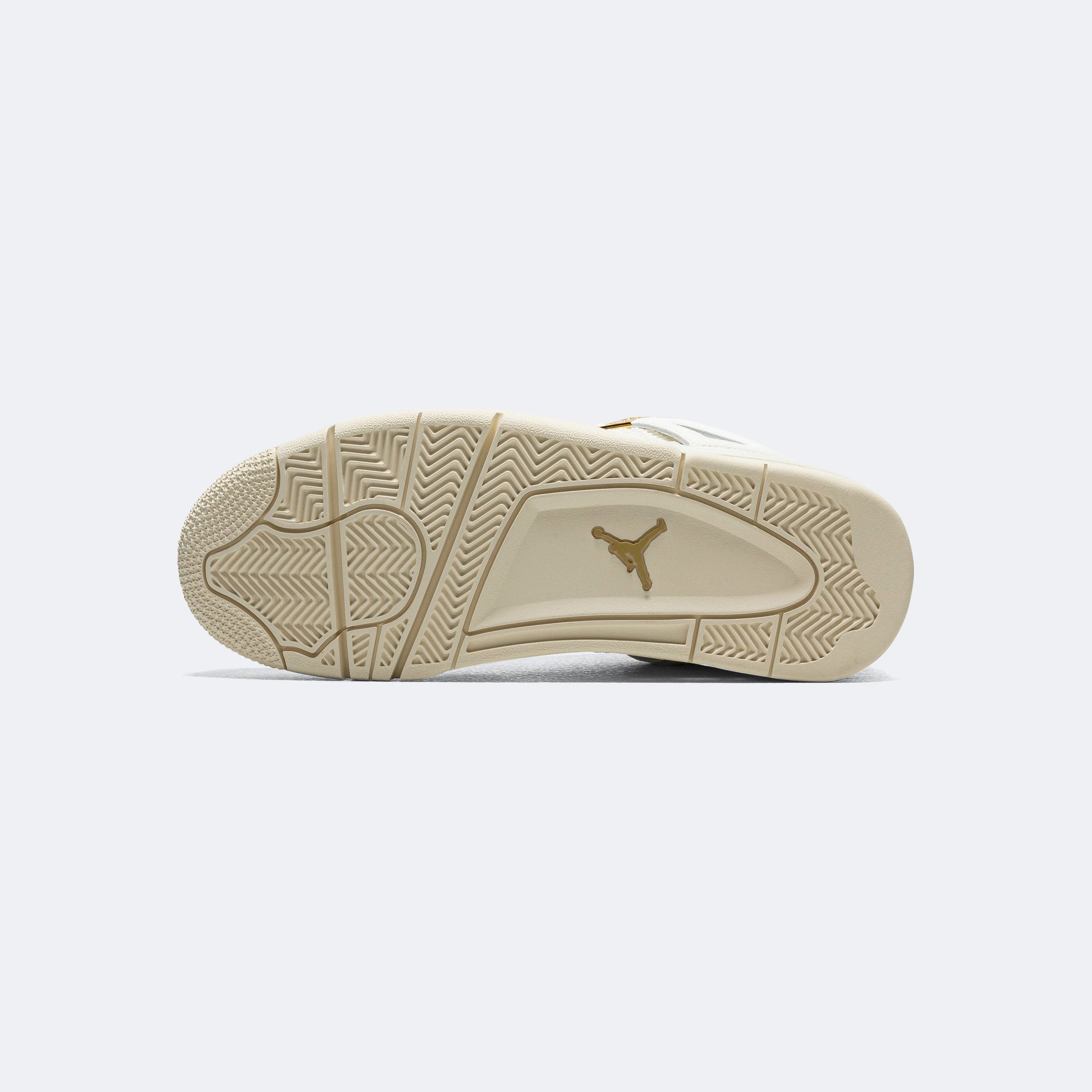 Womens Air Jordan 4 Retro - Sail/Metallic Gold-Black