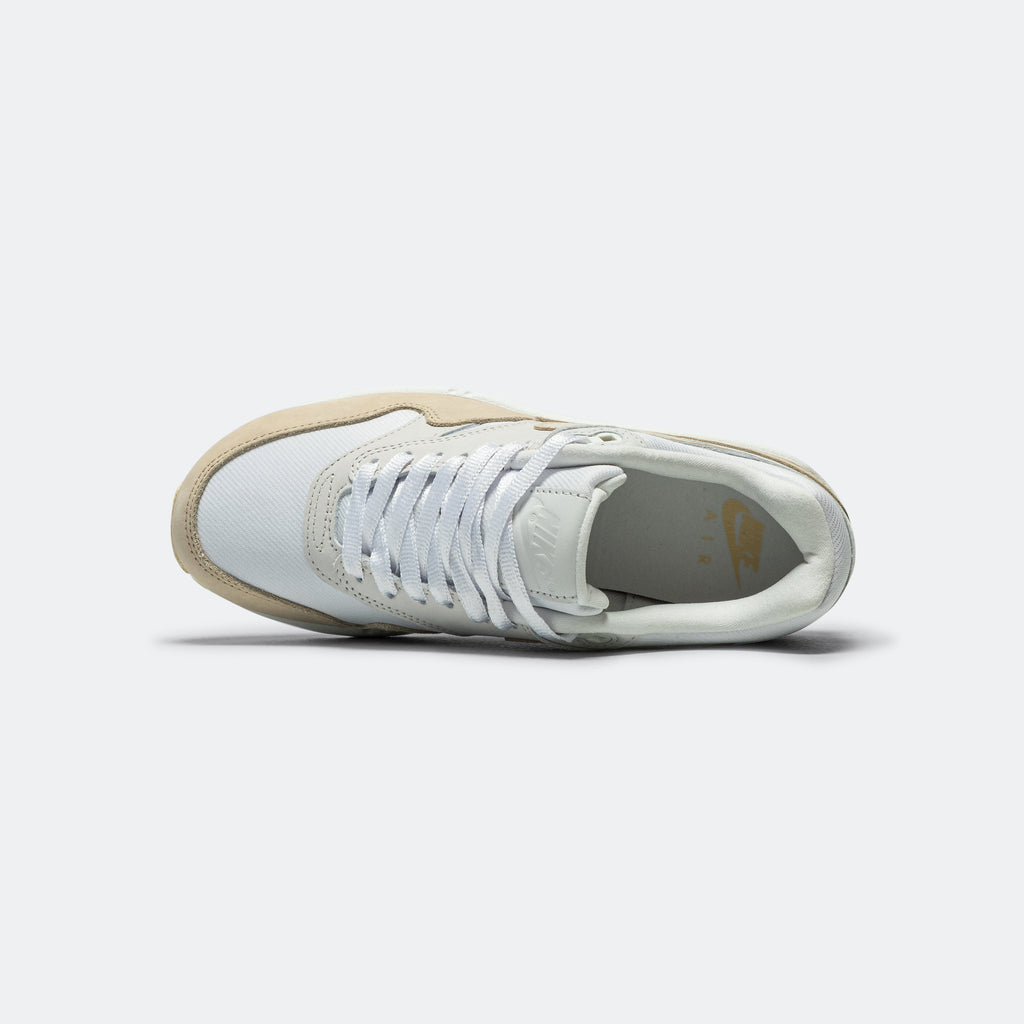 Womens Air Max 1 PRM Essentials - Summit White/Sanddrift-Phantom
