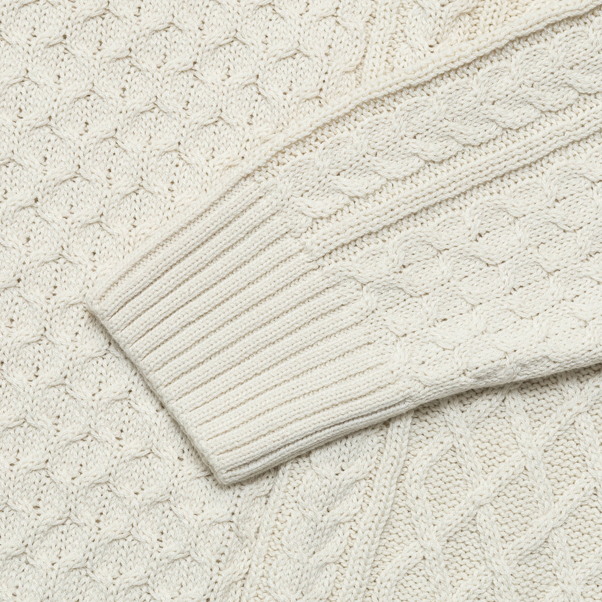 NikeLab Cable Knit Turtleneck Sweater - Light Bone