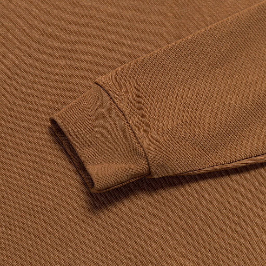 Nike Life Mock Neck LS Shirt - Ale Brown/White