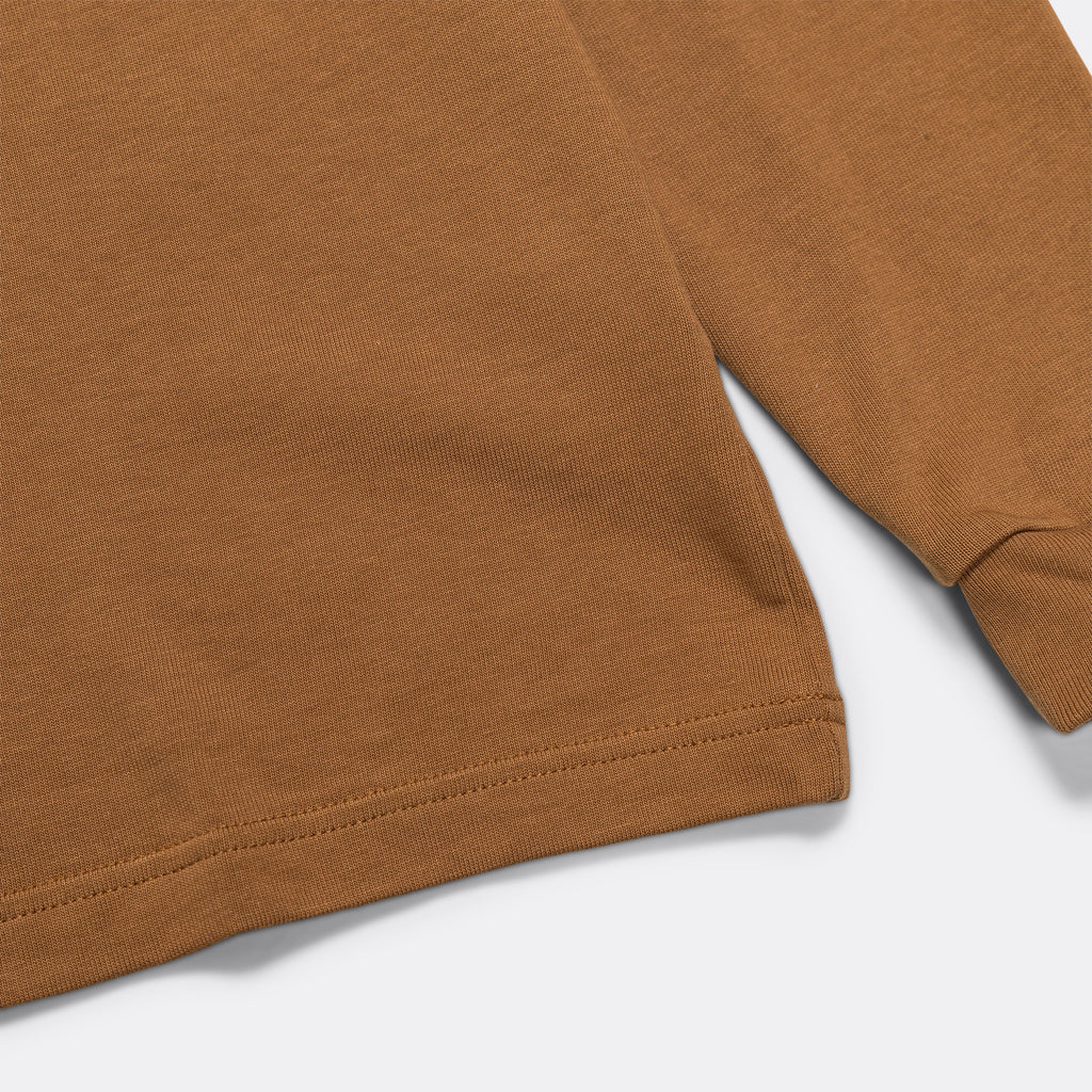 Nike Life Mock Neck LS Shirt - Ale Brown/White