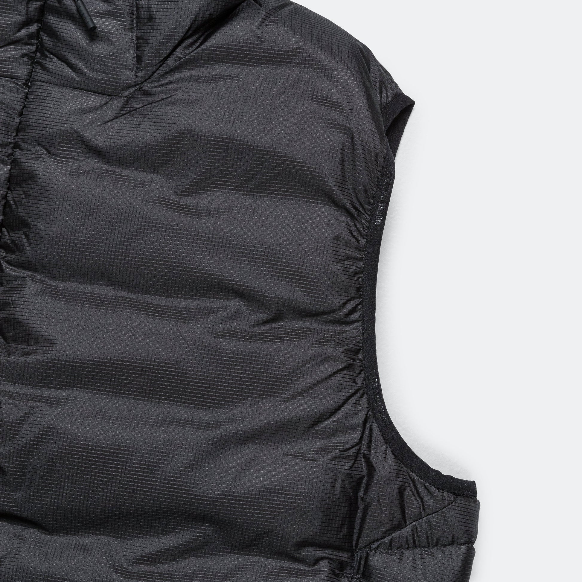 Pasmo Rip Hooded Down Gilet - Black
