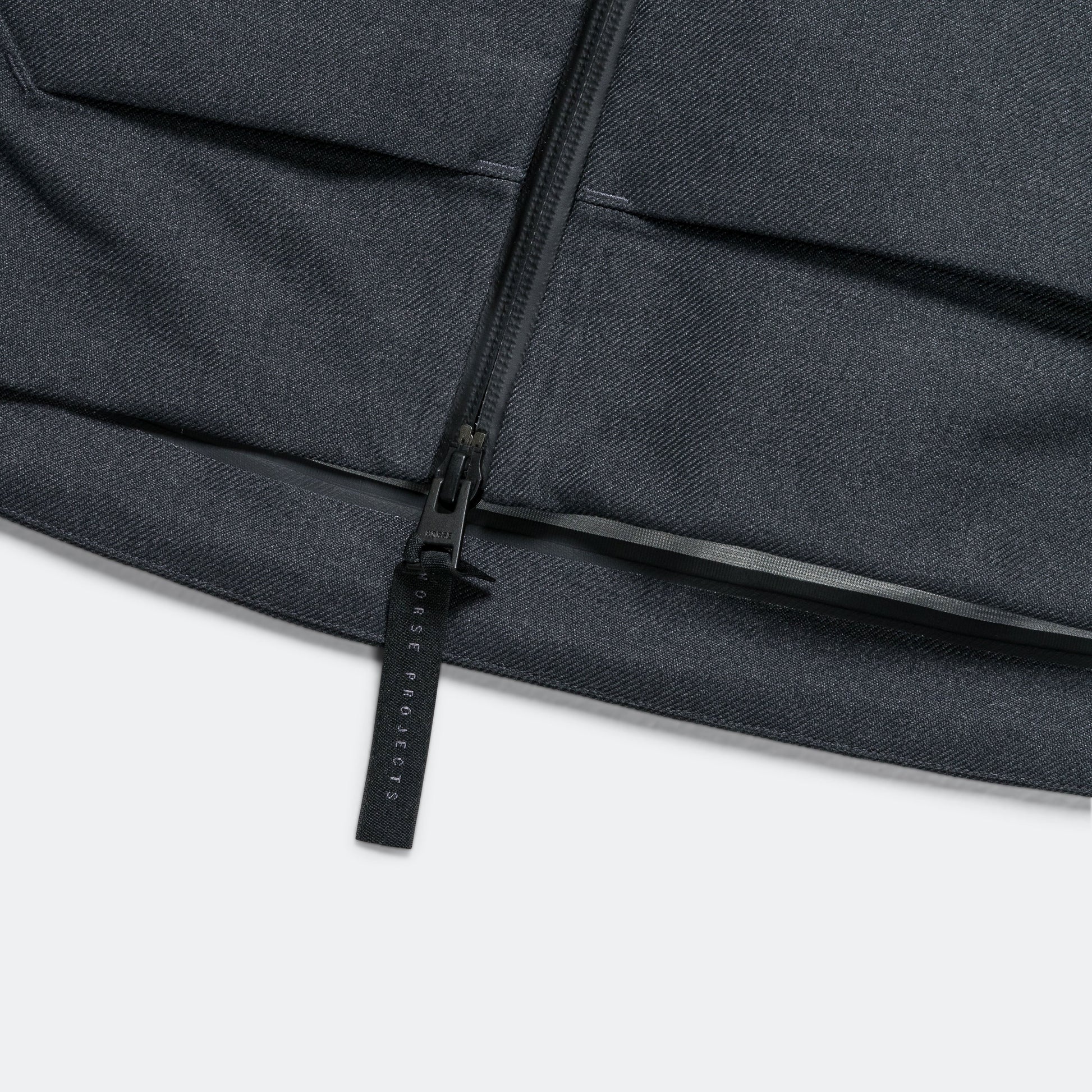 Textured Twill GORE-TEX® 3L Stand Collar Jacket - Charcoal Grey