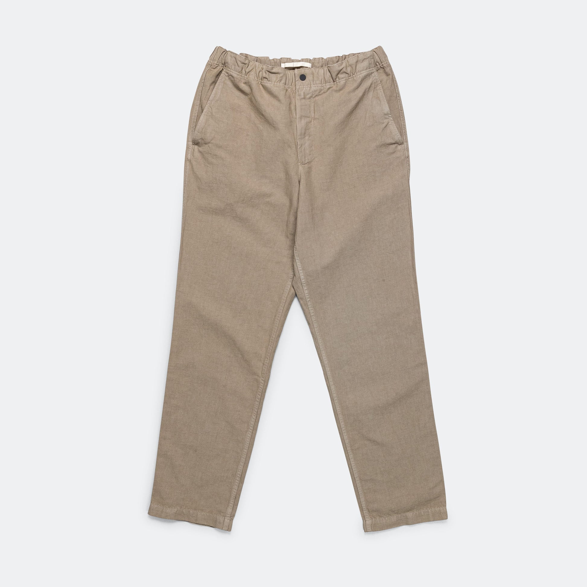 Ezra Relaxed Cotton Linen Trouser - Clay