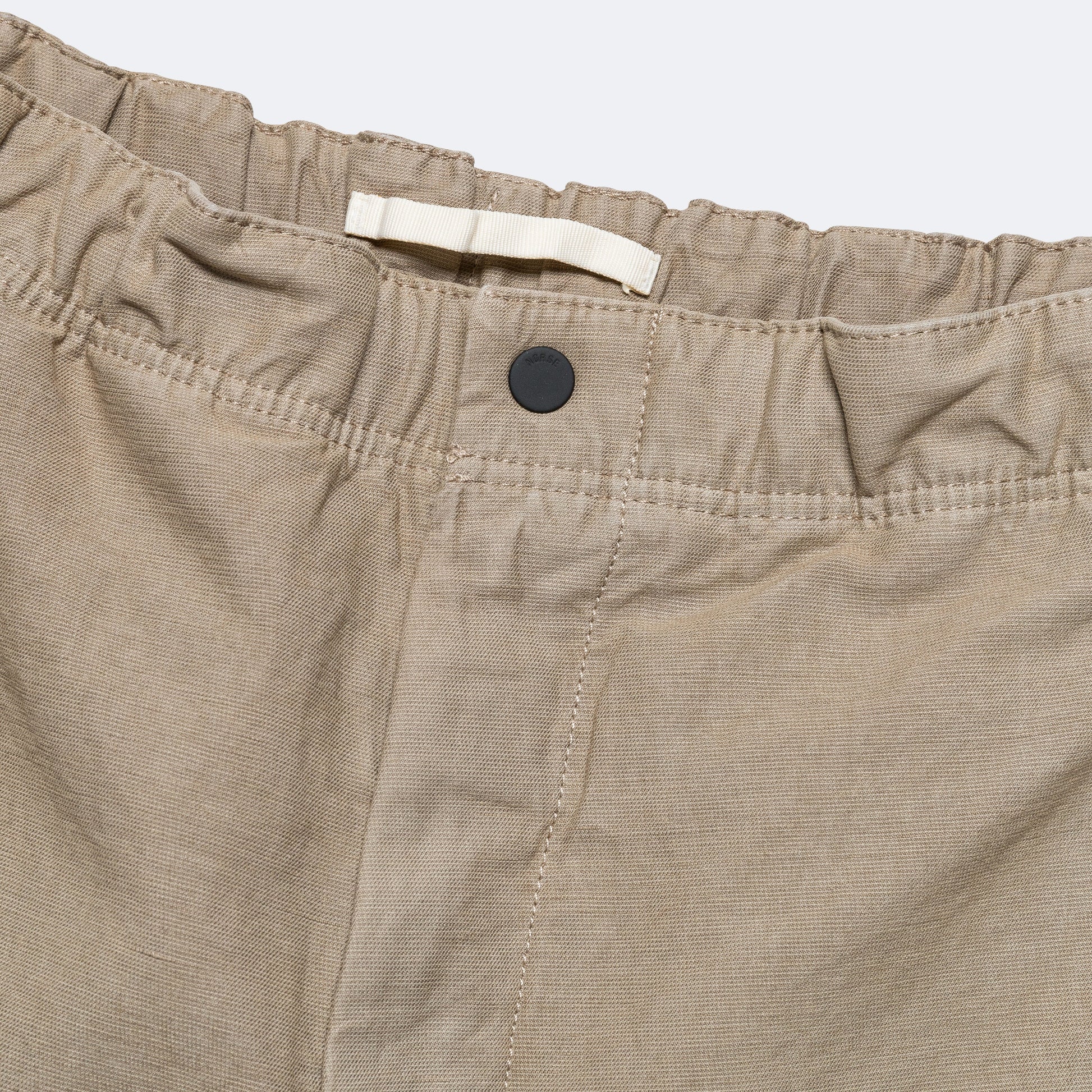 Ezra Relaxed Cotton Linen Trouser - Clay