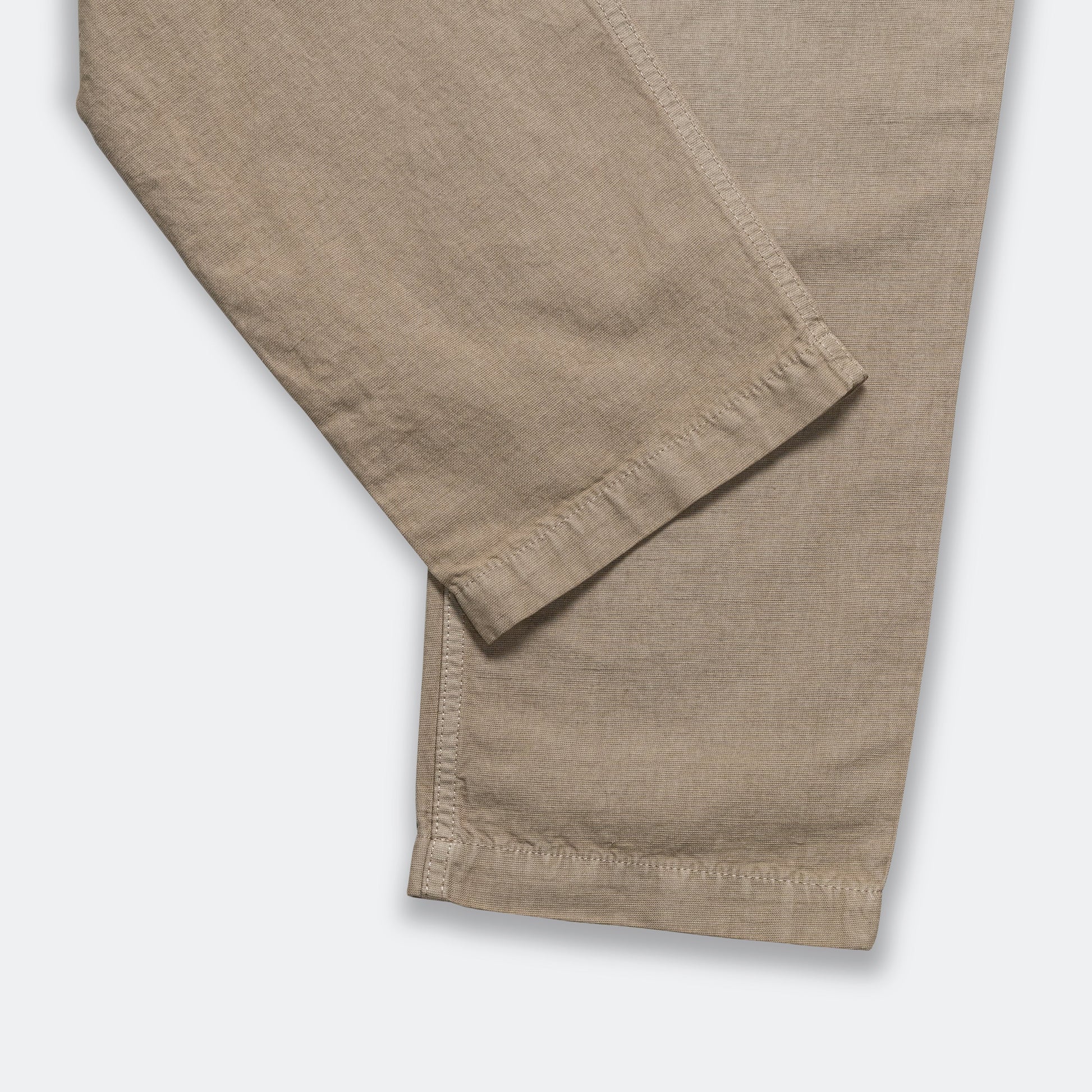 Ezra Relaxed Cotton Linen Trouser - Clay
