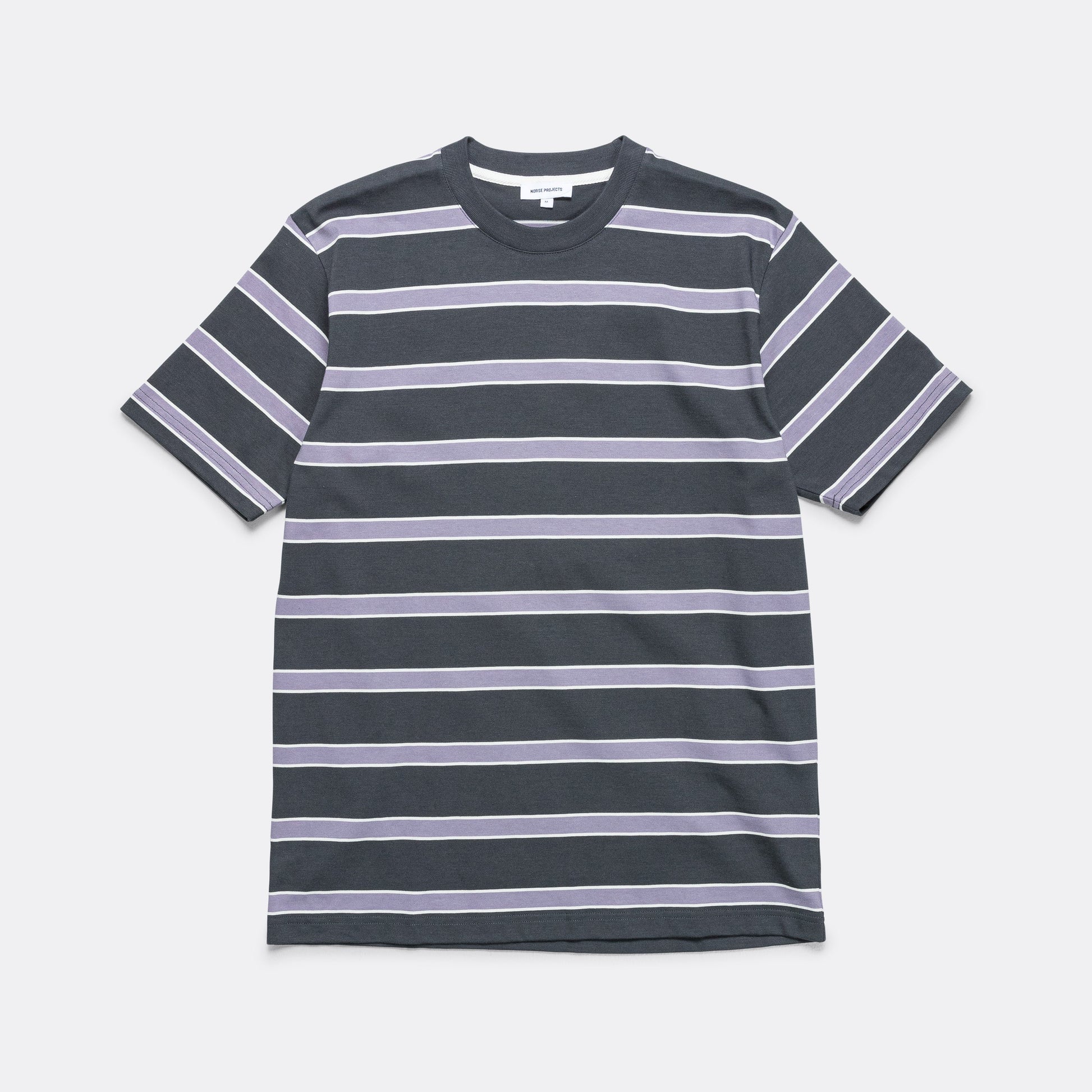 Johannes Multicolour Stripe T-Shirt - Battleship Grey