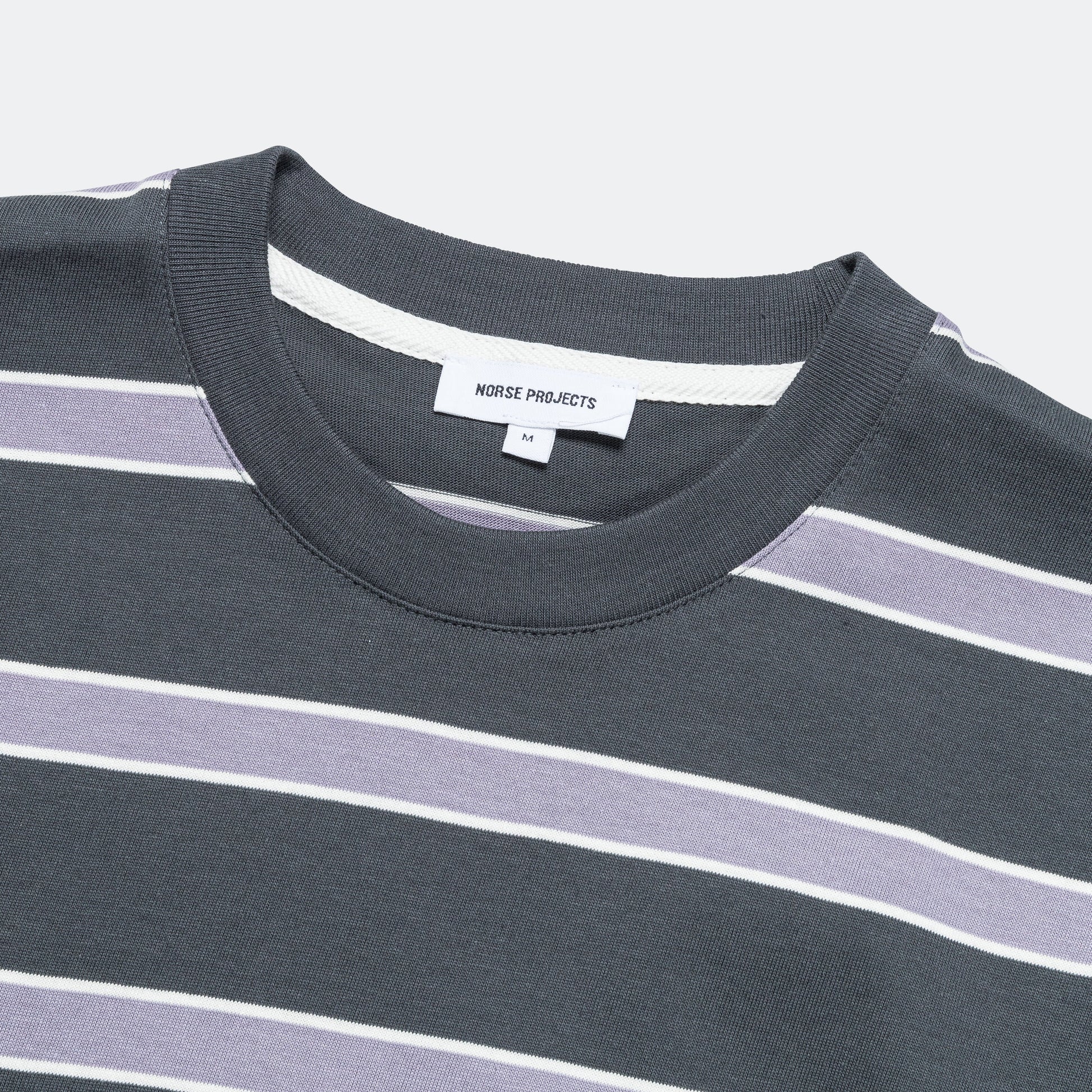 Johannes Multicolour Stripe T-Shirt - Battleship Grey