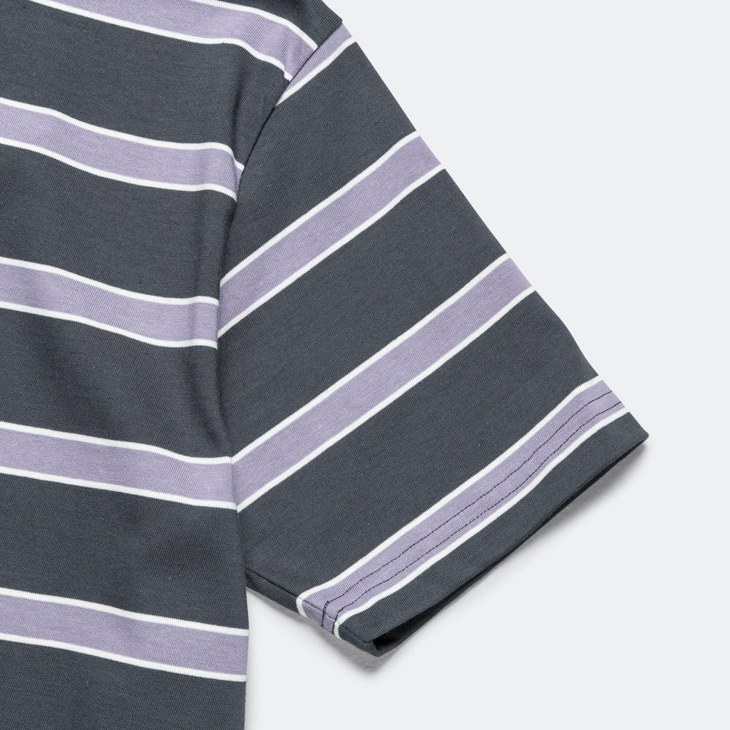 Johannes Multicolour Stripe T-Shirt - Battleship Grey