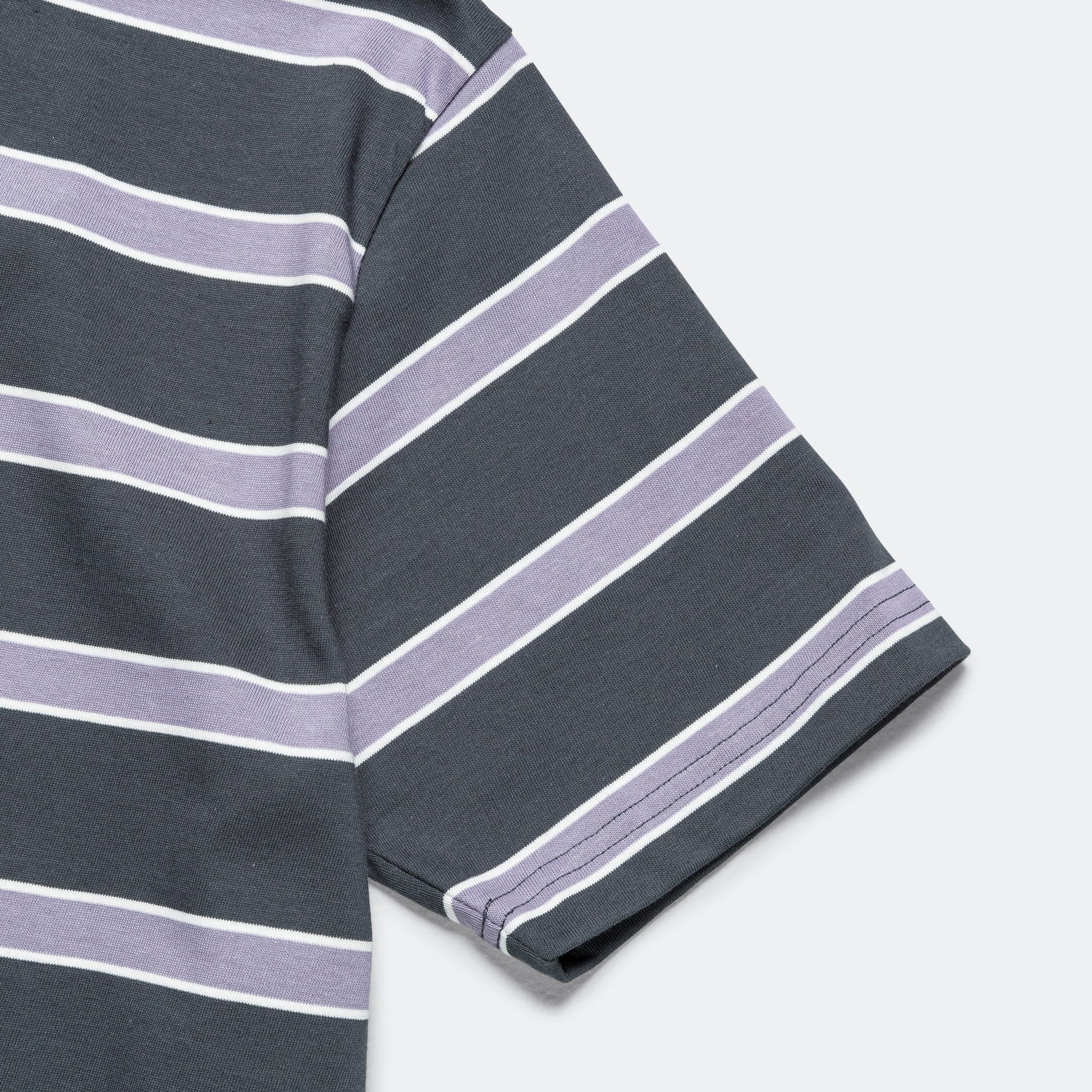 Johannes Multicolour Stripe T-Shirt - Battleship Grey
