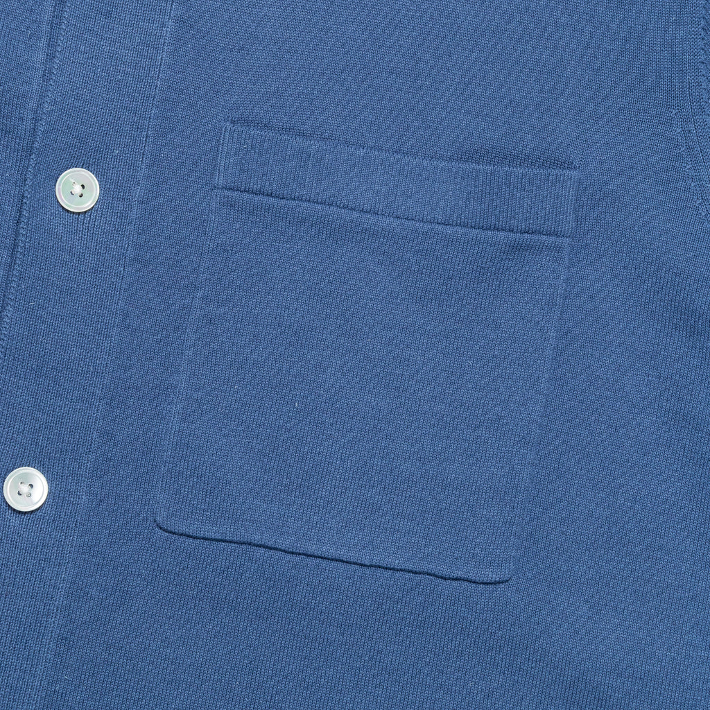 Rollo Cotton Linen SS Shirt - Calcite Blue