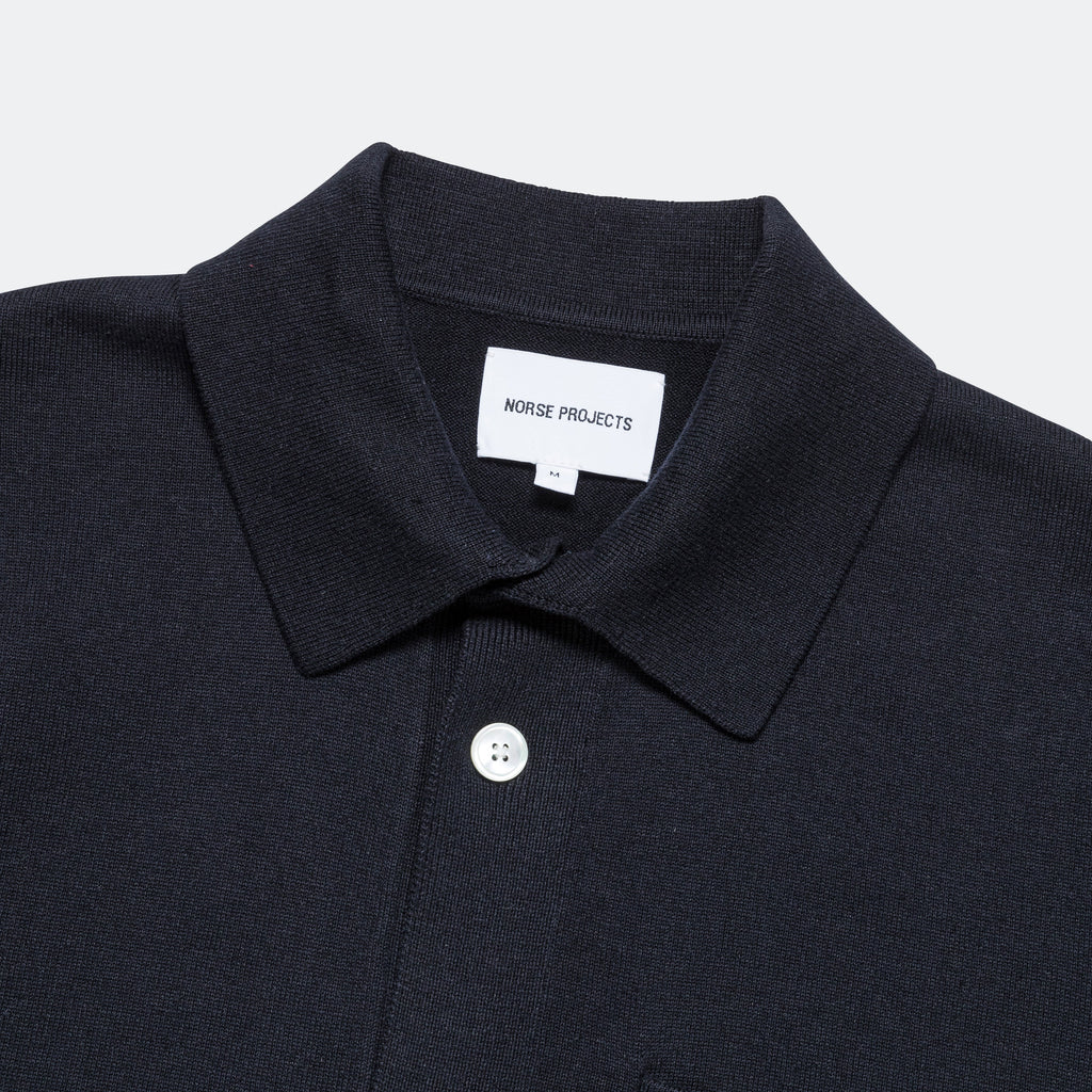 Rollo Cotton Linen SS Shirt - Dark Navy
