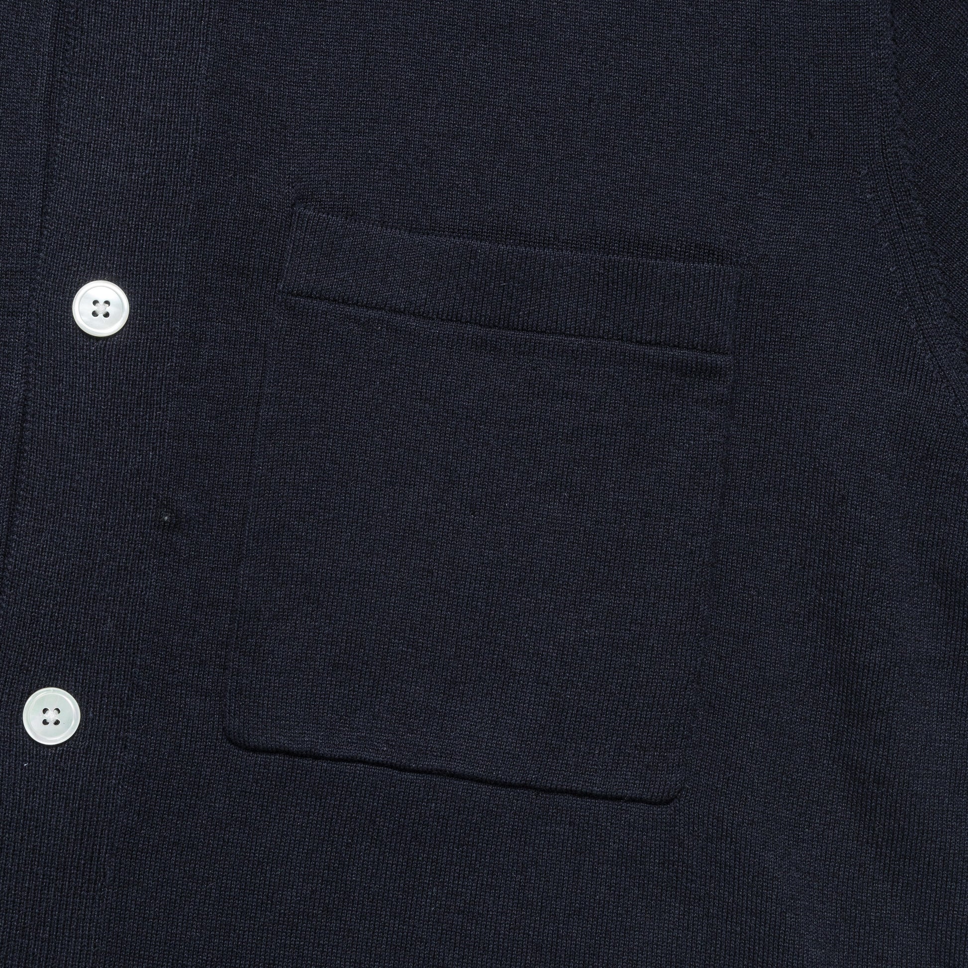 Rollo Cotton Linen SS Shirt - Dark Navy