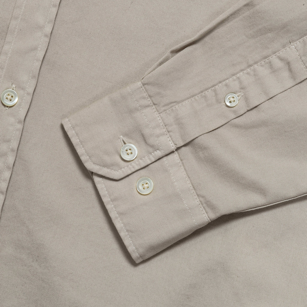 Anton Light Twill Shirt - Oatmeal