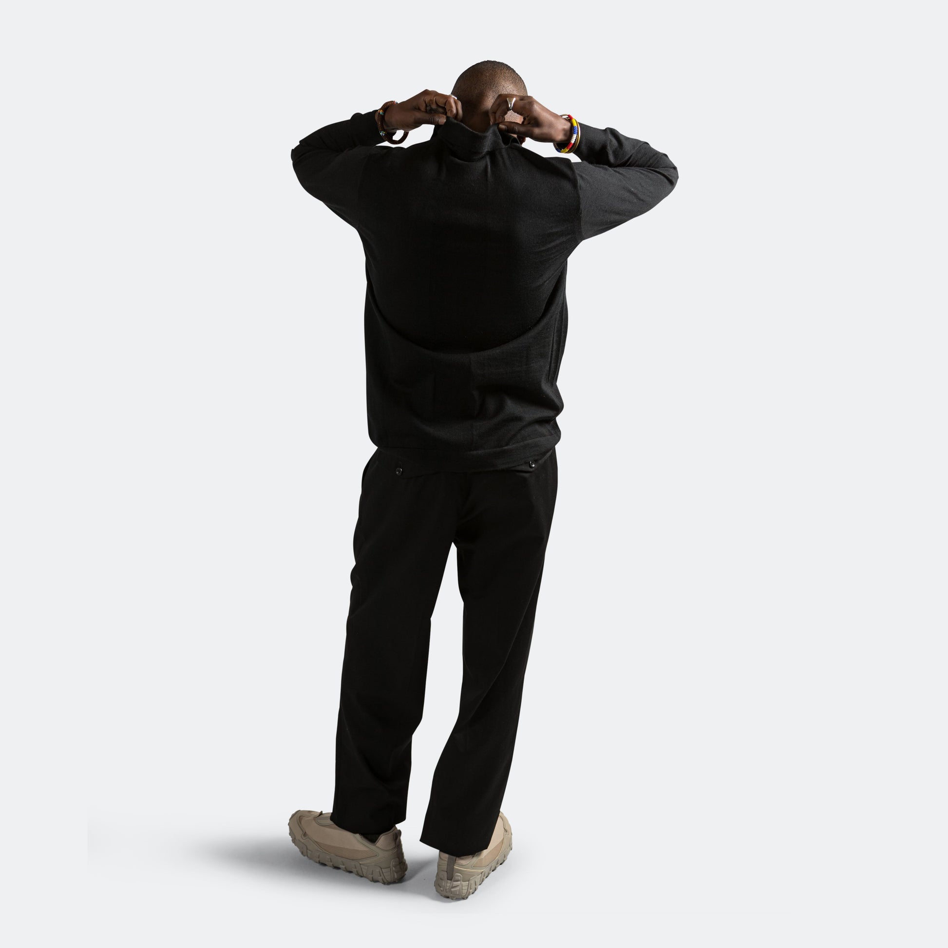 Tech Merino Polo - Black