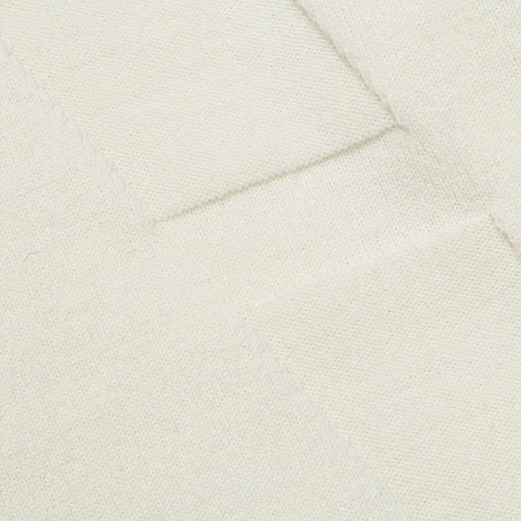 Hybrid Merino Monogram - Ecru