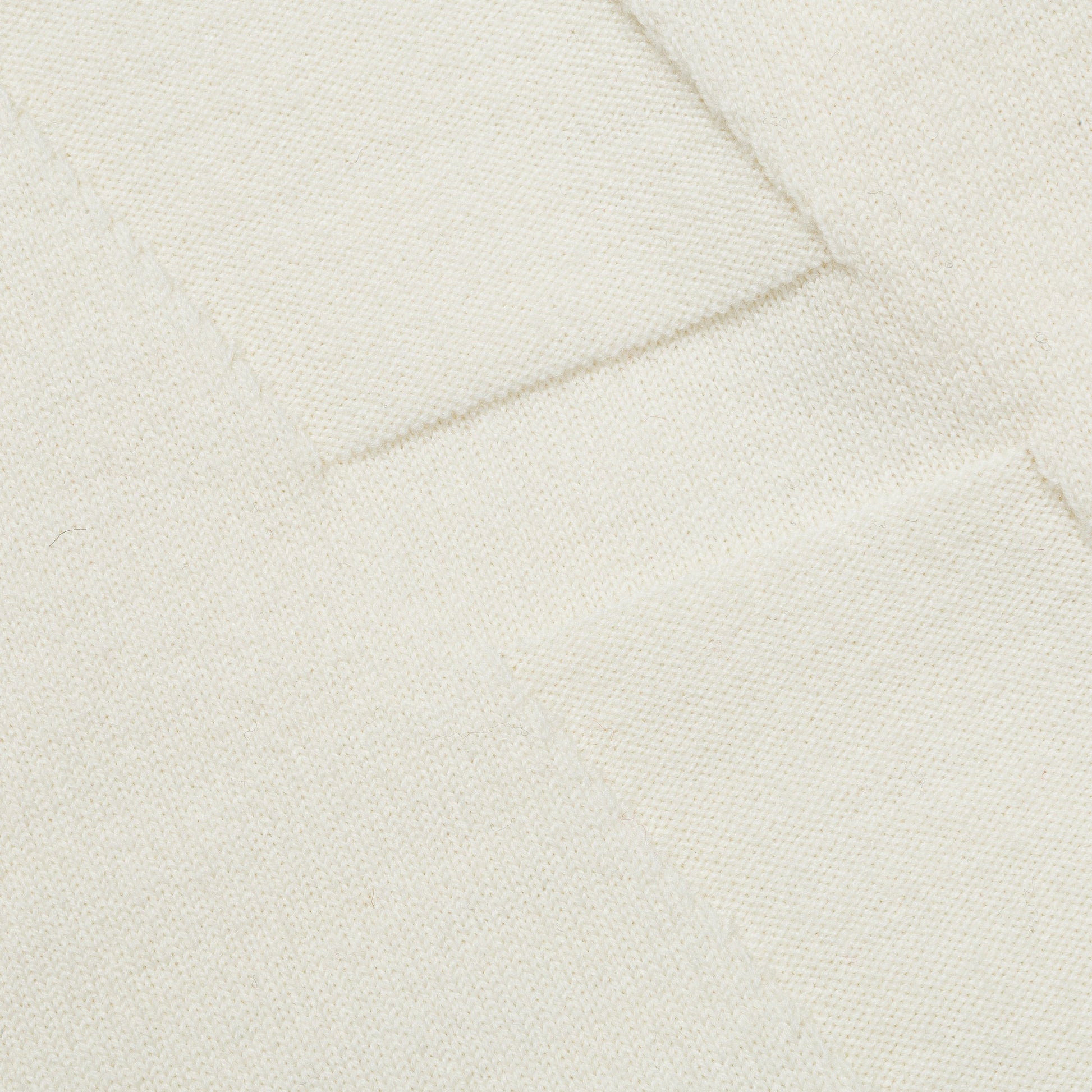 Hybrid Merino Monogram - Ecru