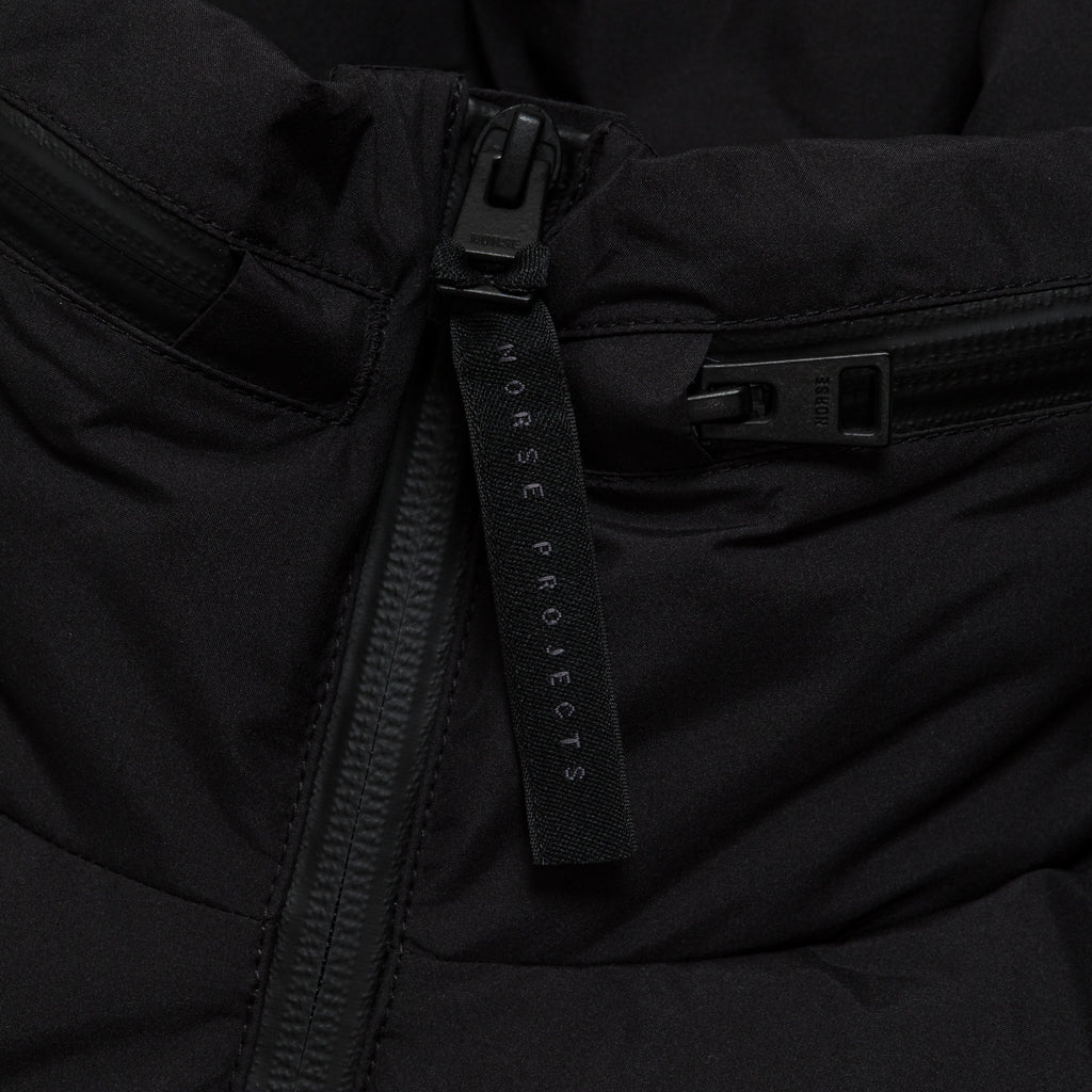 PERTEX® Shield Stand Collar Short Down Jacket - Black
